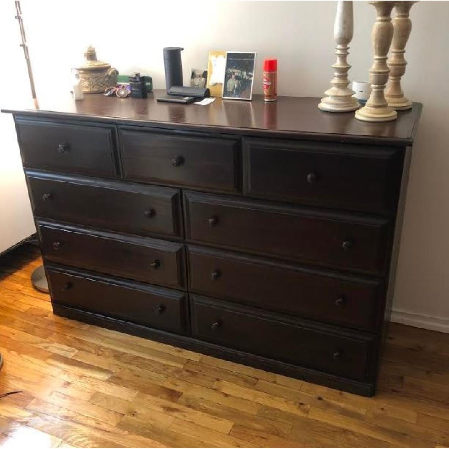 Wood 9-Drawer Dresser - image-1