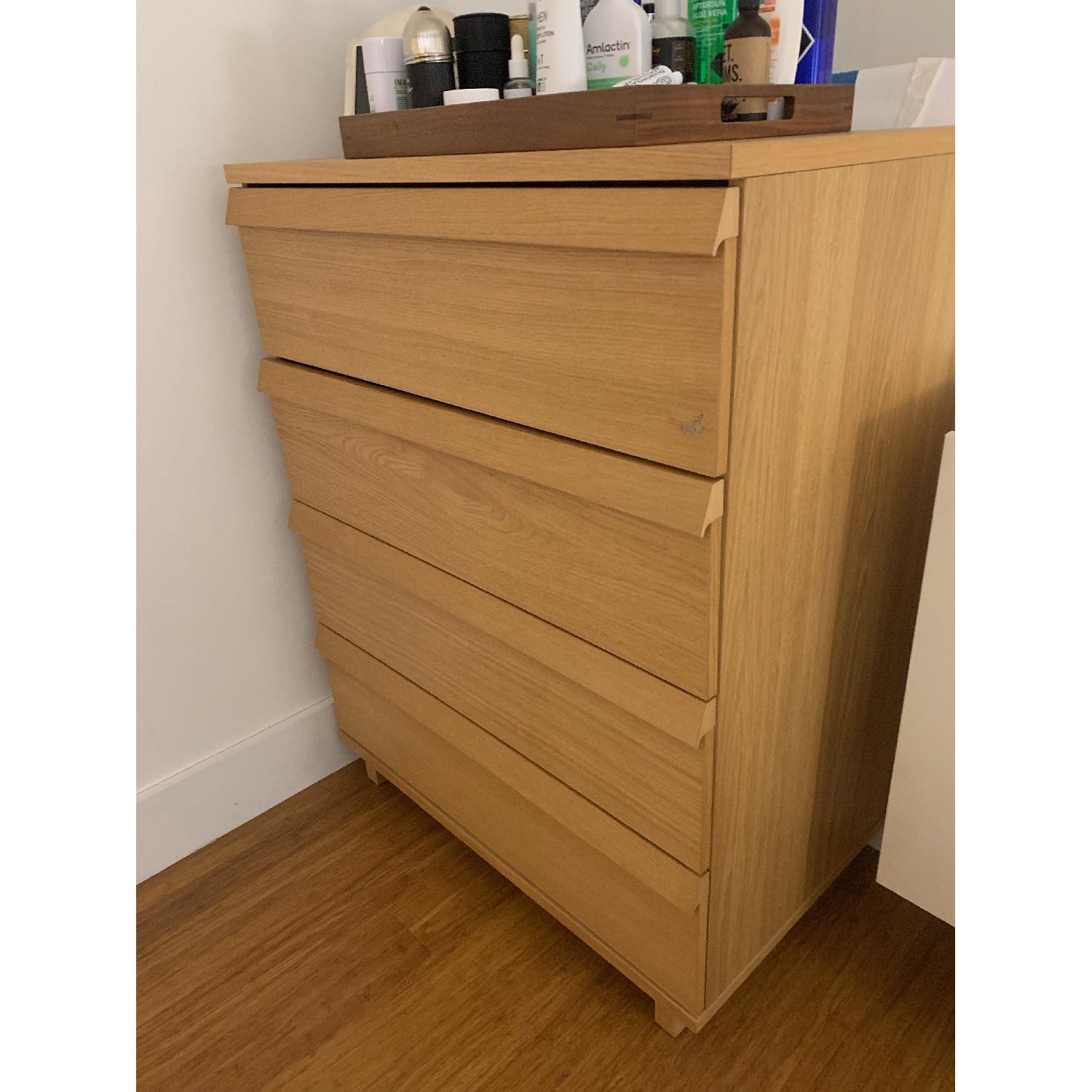 Ikea Oppland 4Drawer Chest in Oak Veneer AptDeco