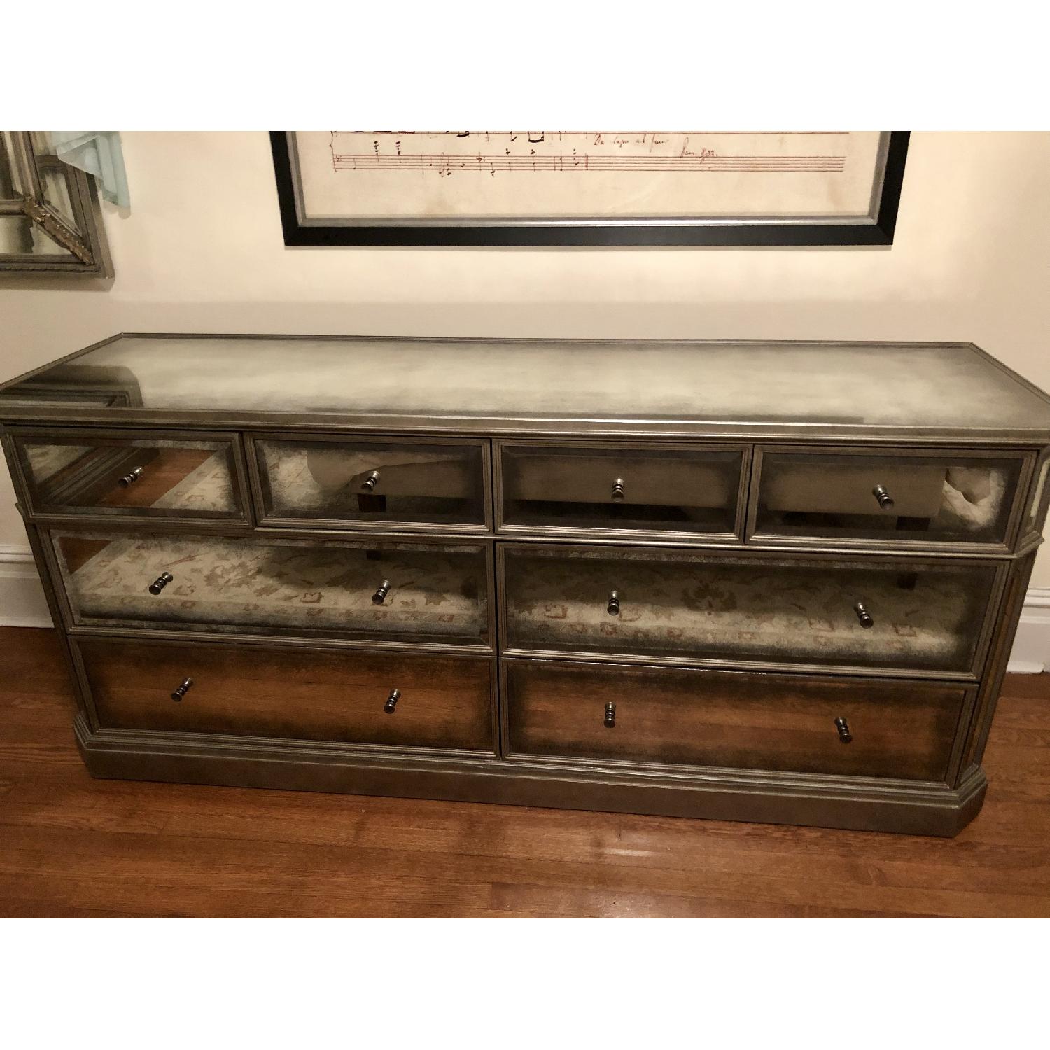 Restoration Hardware 1930s French Mirrored 8-Drawer Dresser - image-1
