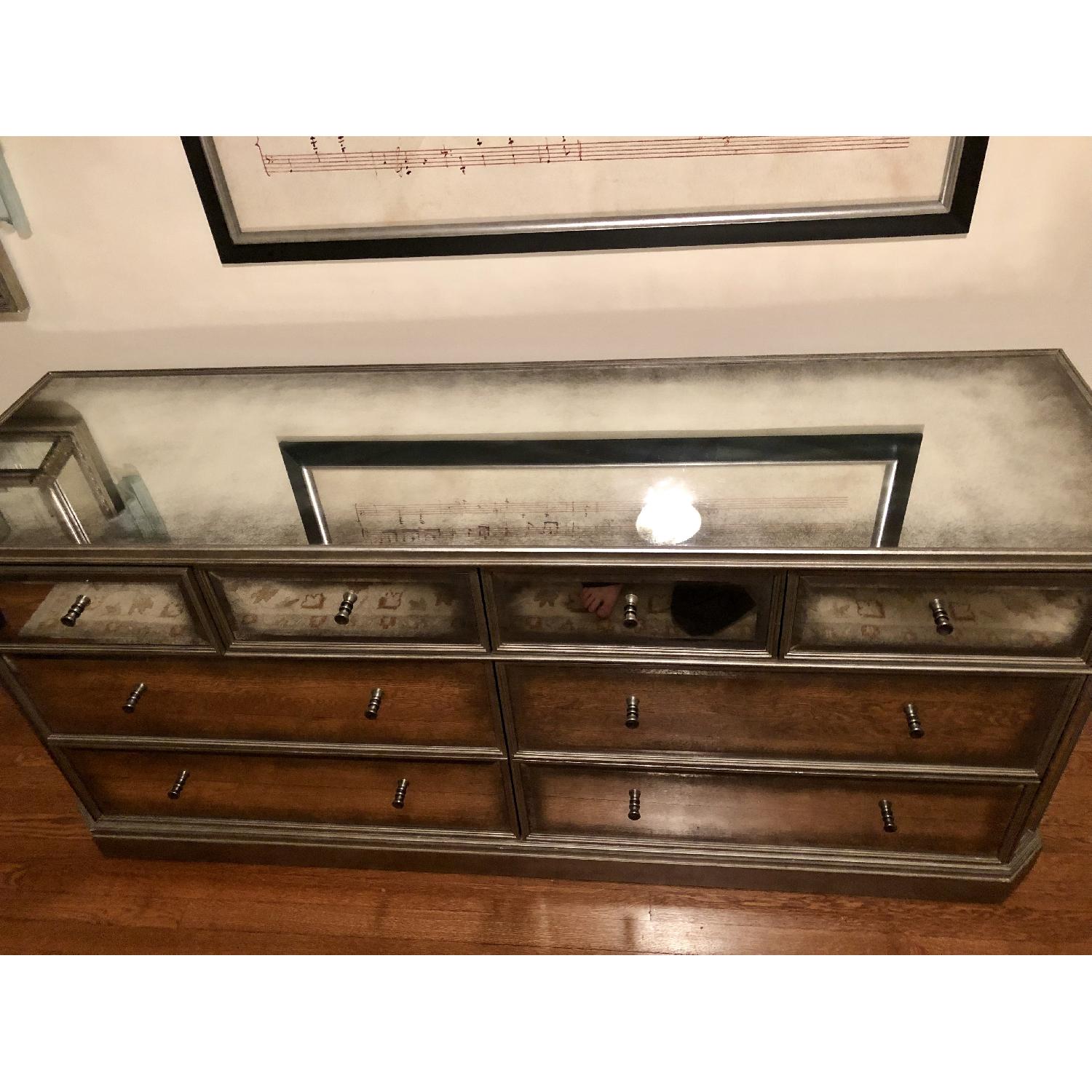 Restoration Hardware 1930s French Mirrored 8-Drawer Dresser - image-2