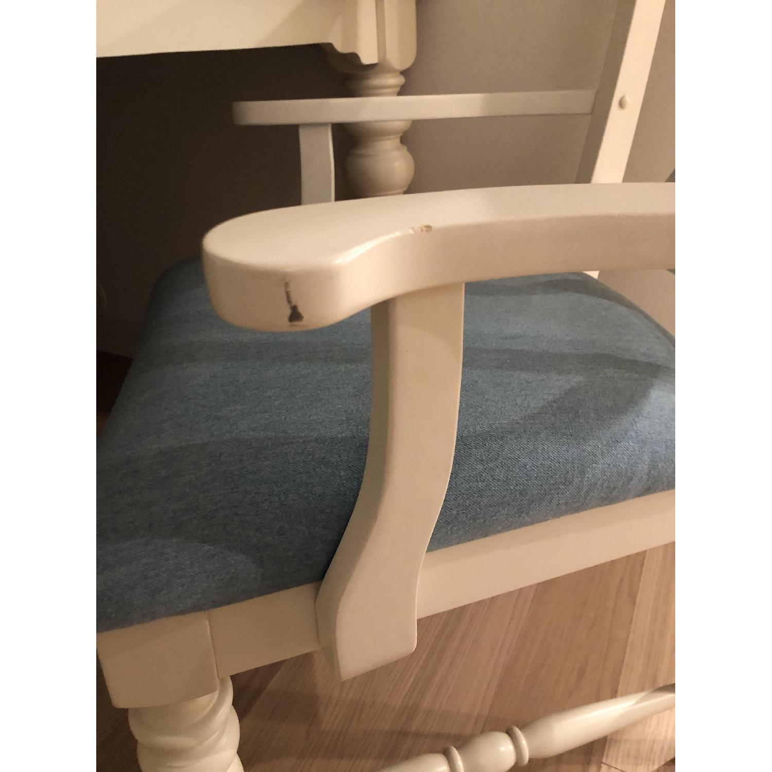 Broyhill Off-White/White Dining Table w/ 6 Chairs - image-2