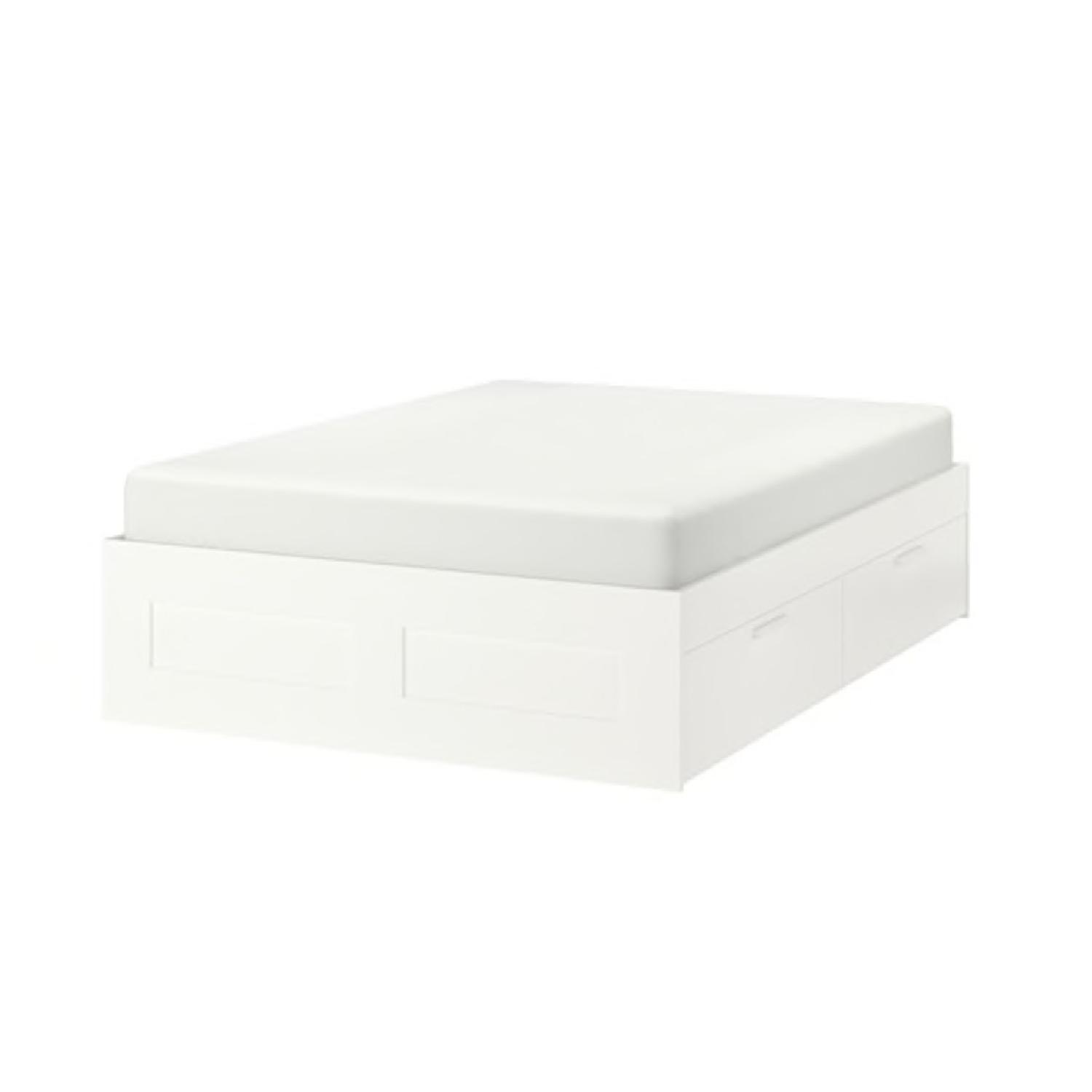 Ikea Brimnes Full Bed Frame - AptDeco