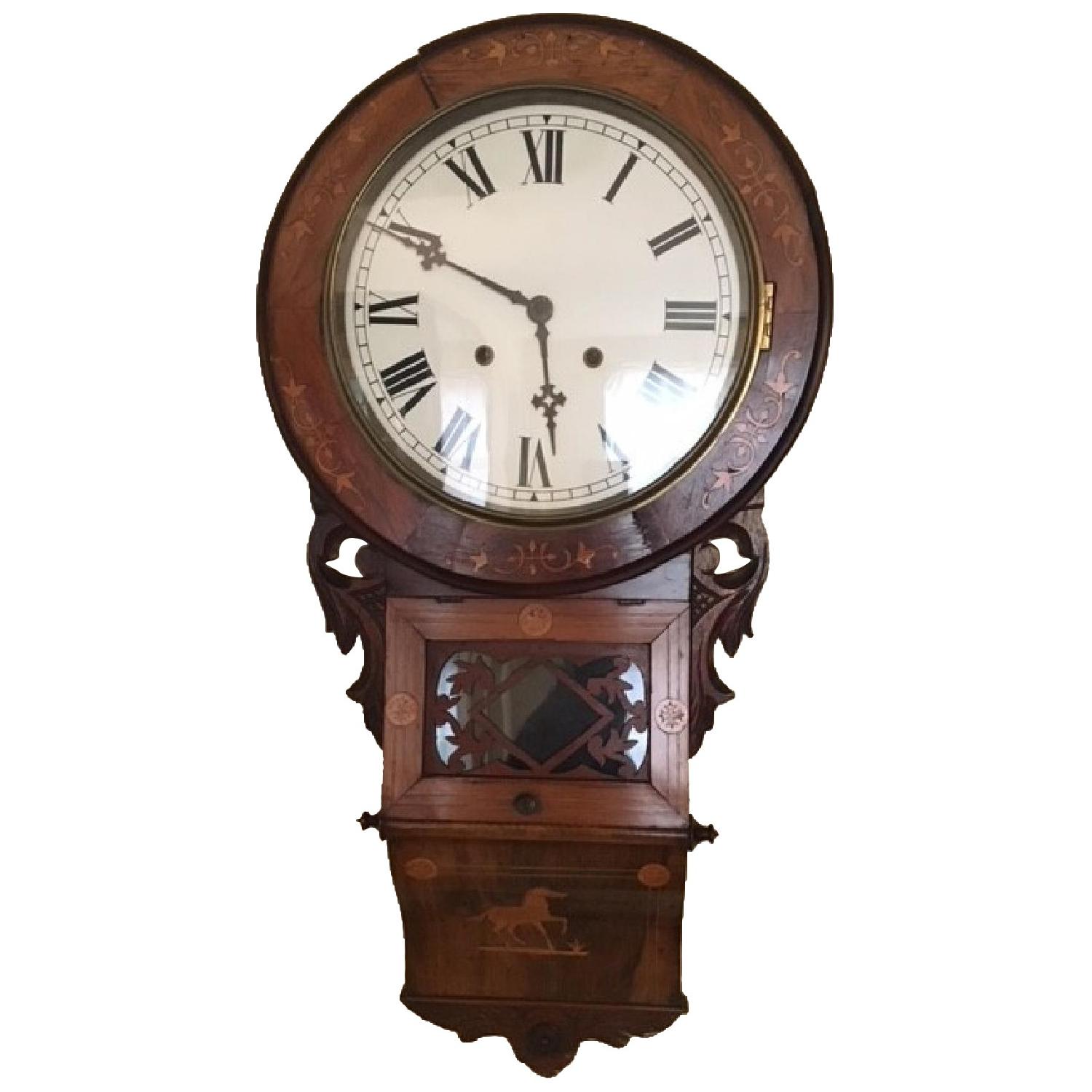 Antique American Wall Clock AptDeco