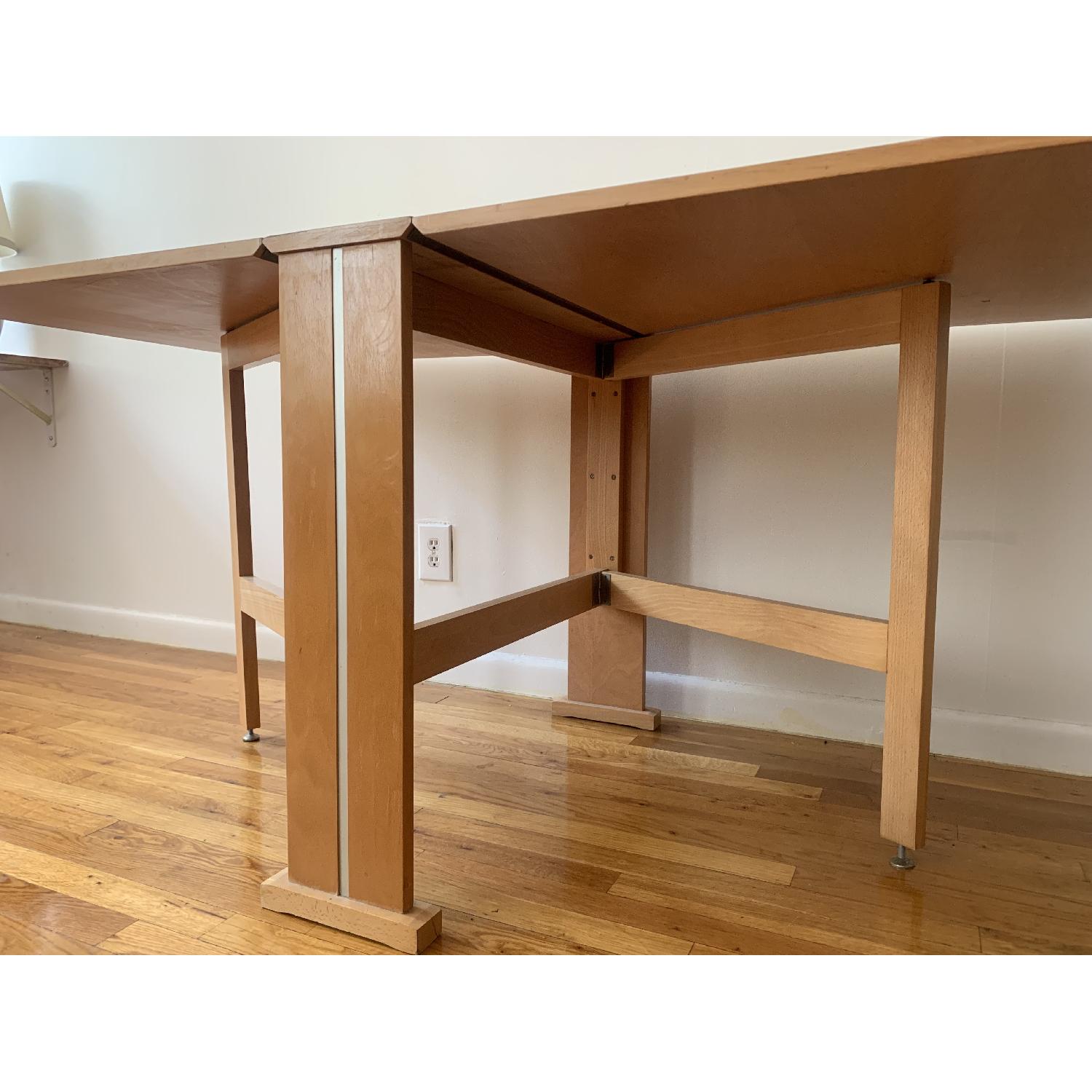 Teak Drop-Leaf/Folding Dining Table - image-4