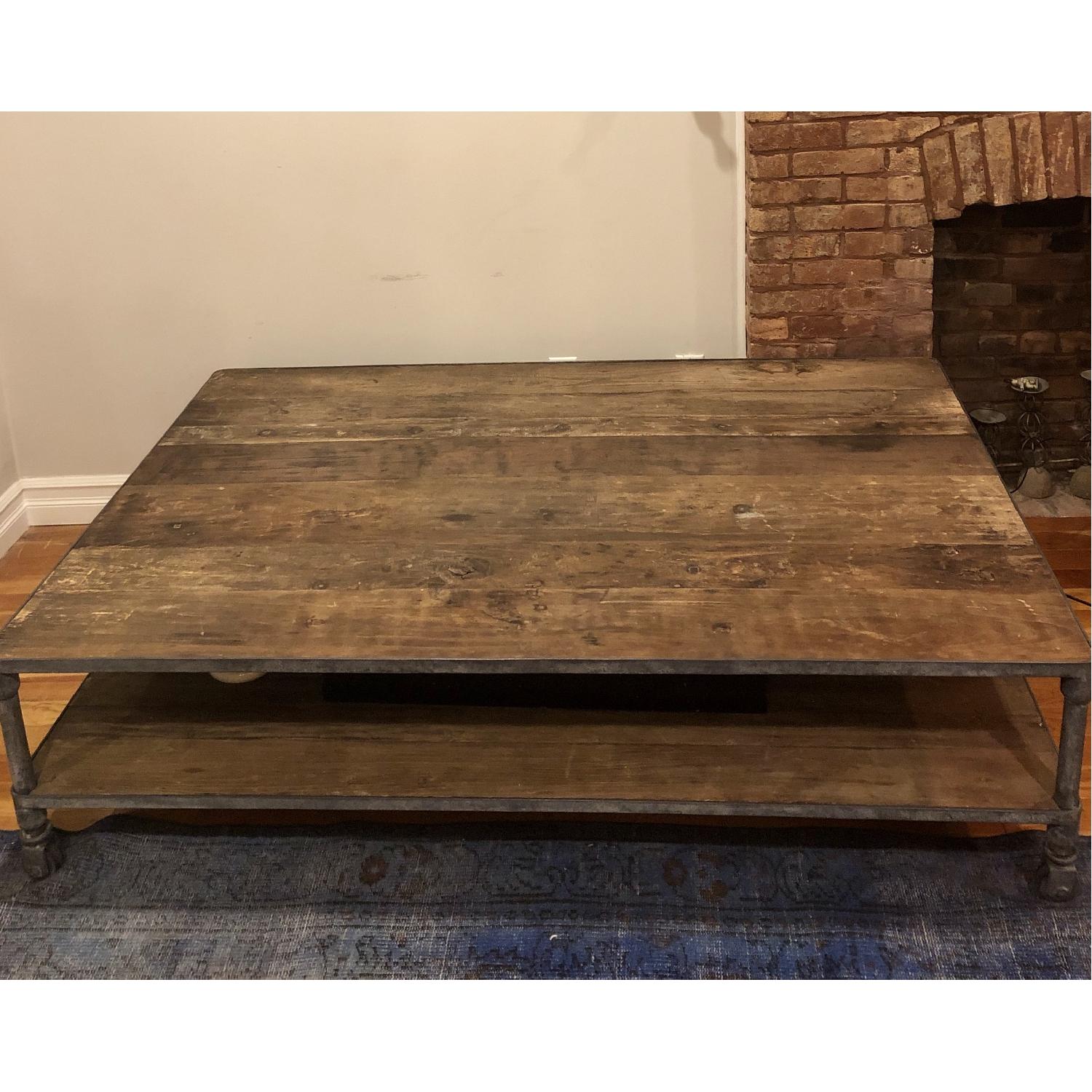 Restoration Hardware Dutch Industrial Coffee Table AptDeco