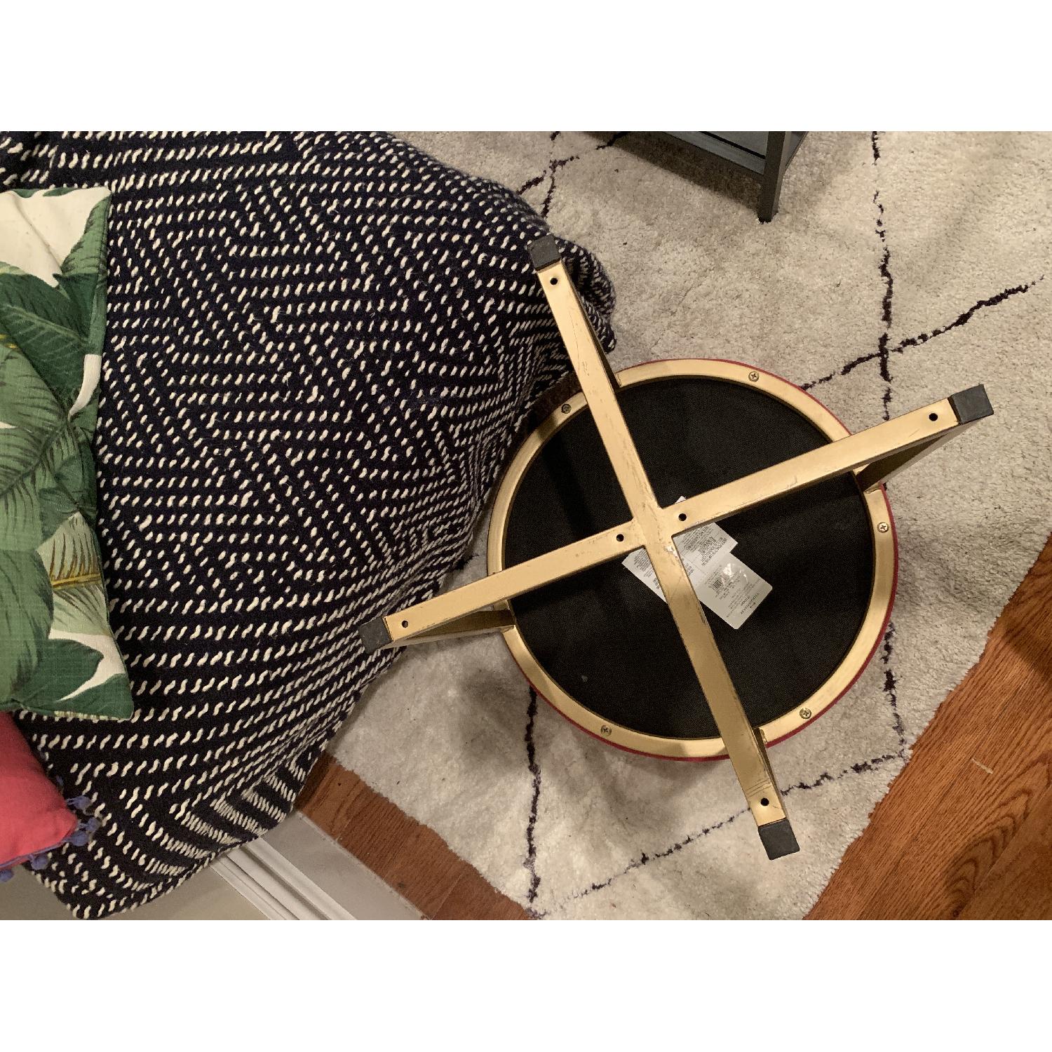 Target Threshold Pink & Gold Ottoman - image-6