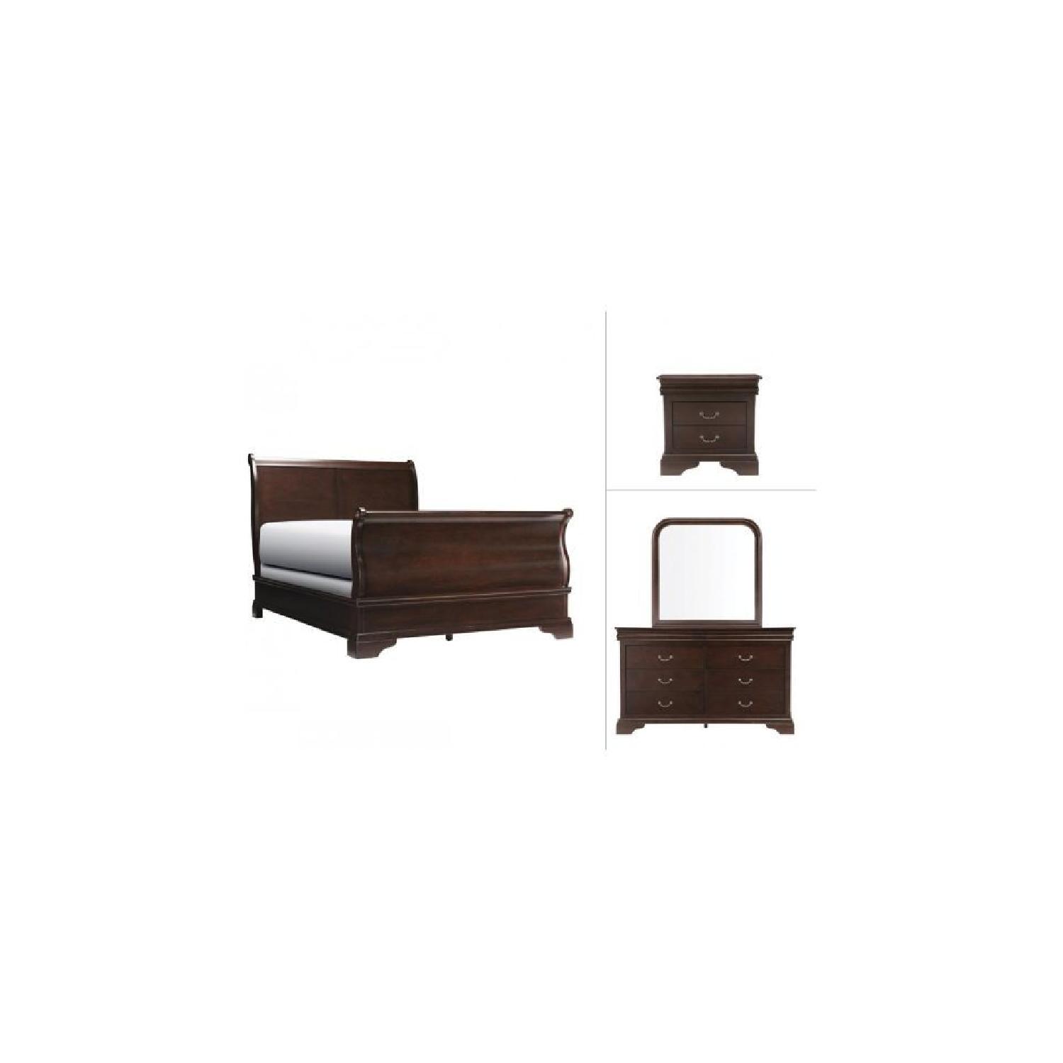 Raymour & Flanigan Charleston Sleigh Bed - image-2