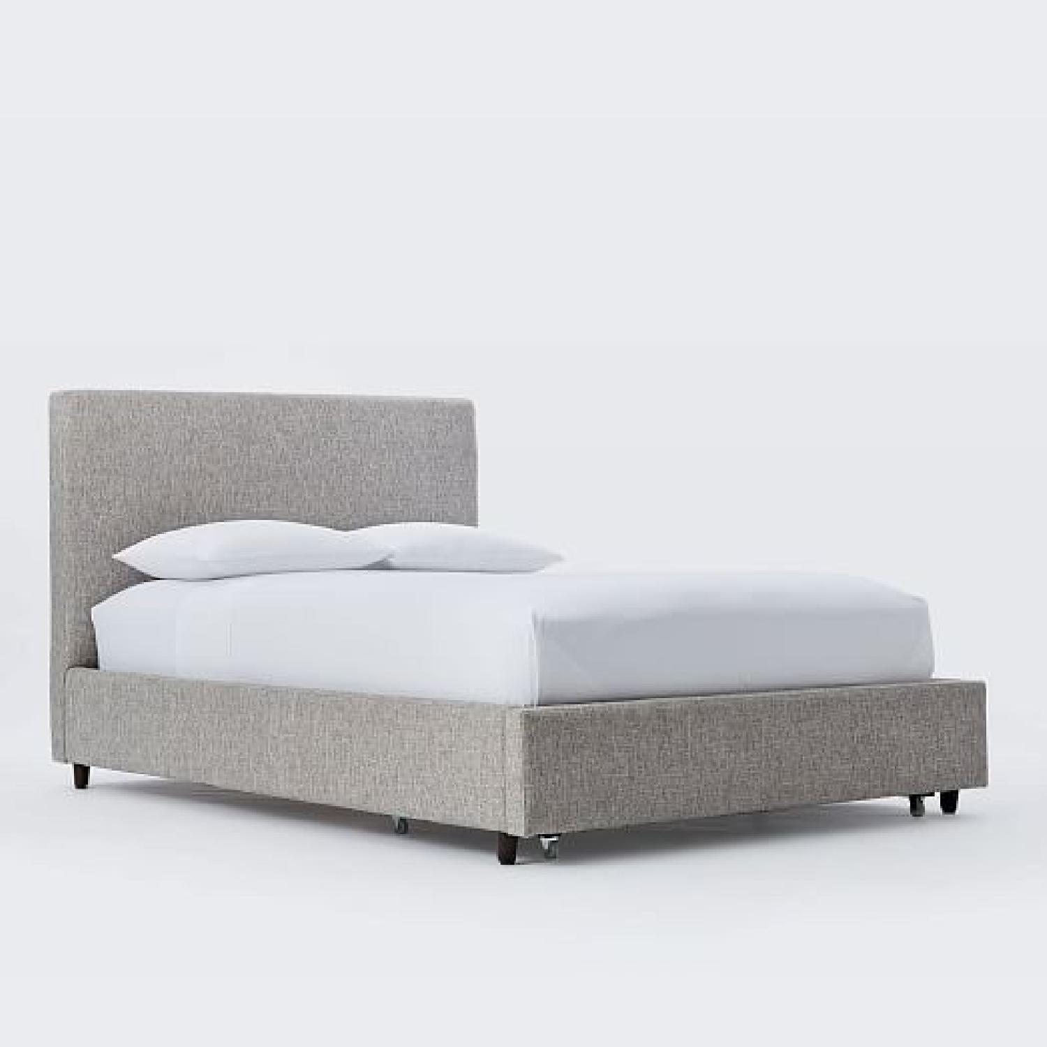 West Elm Upholstered Storage Bed - image-4