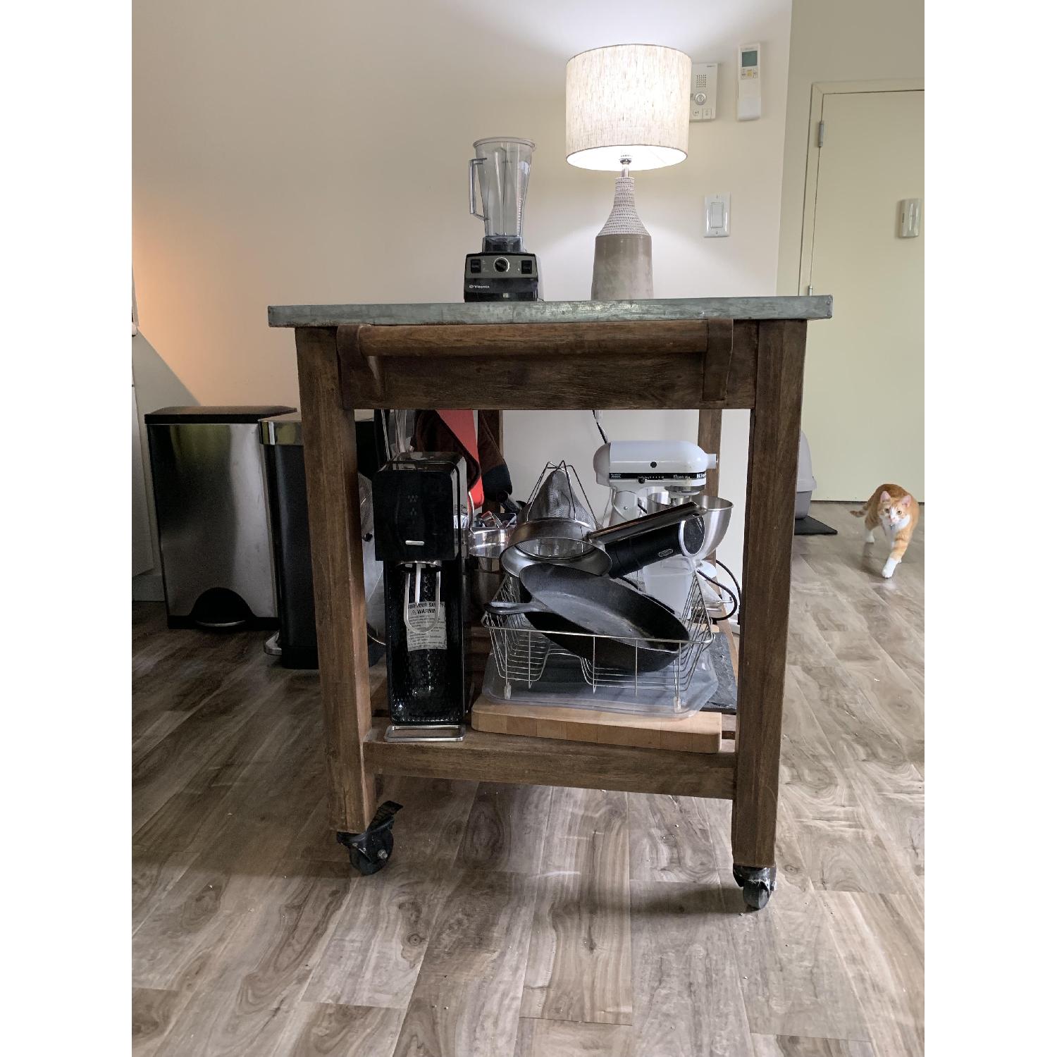 Nadeau Furniture Metal & Wood Kitchen Island - image-2