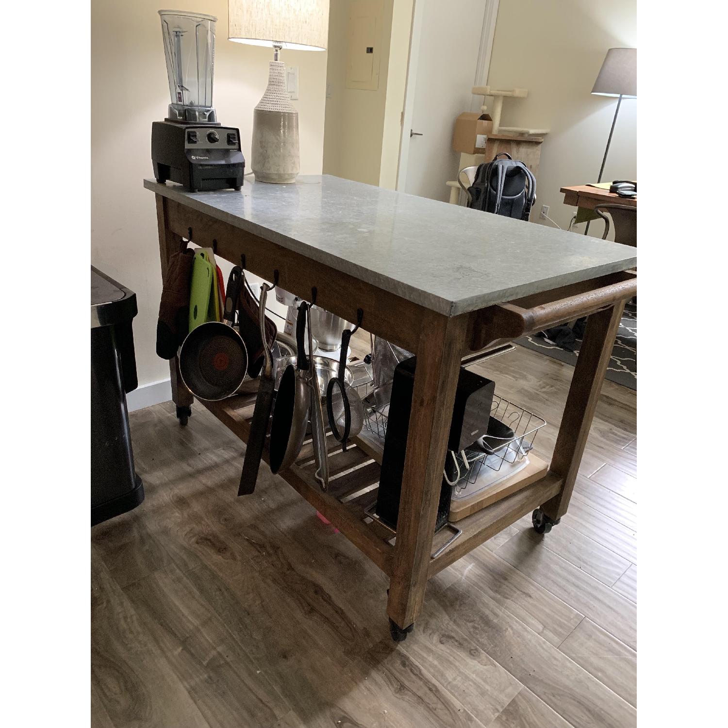 Nadeau Furniture Metal & Wood Kitchen Island - image-3