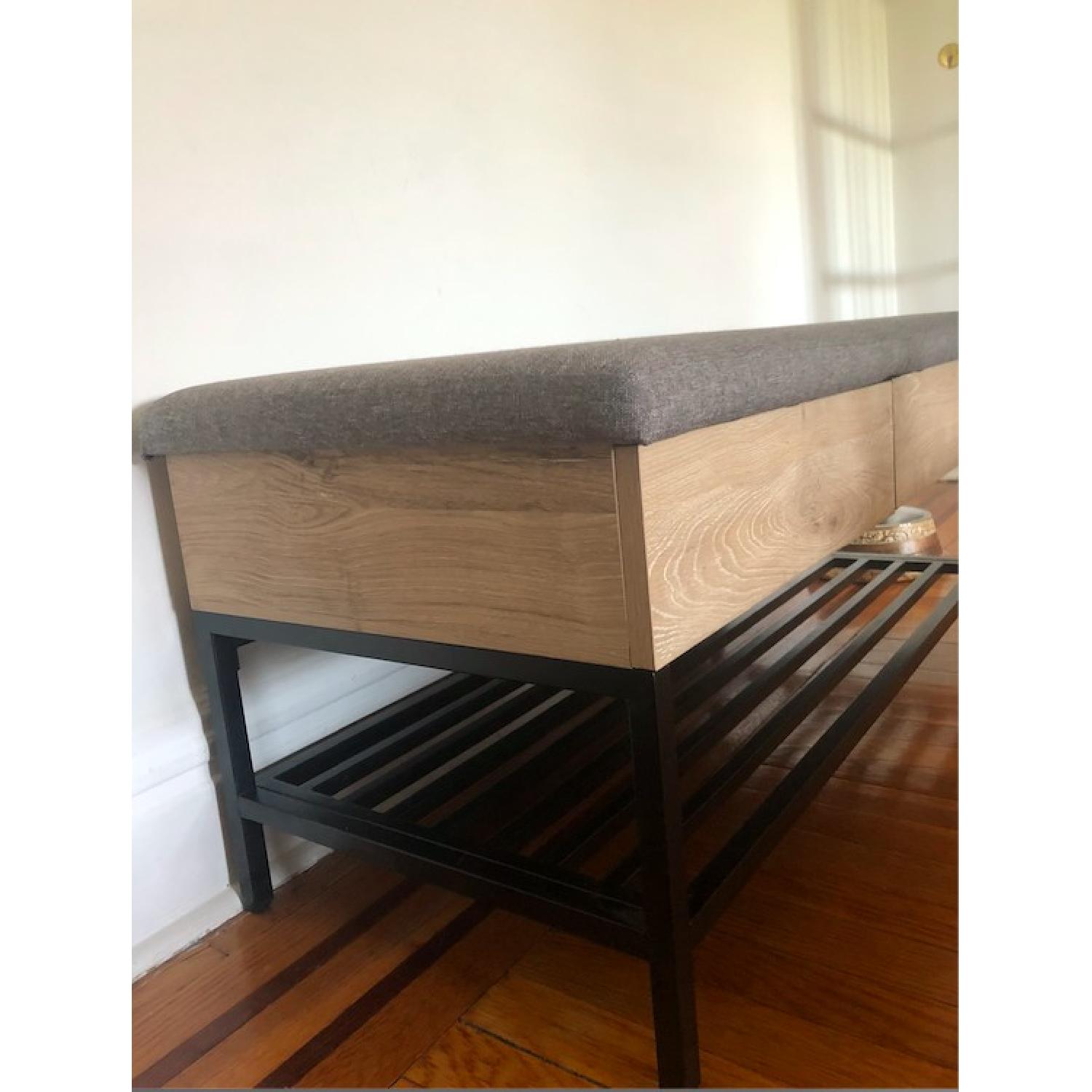 Target Modern Entryway Bench W Storage Aptdeco
