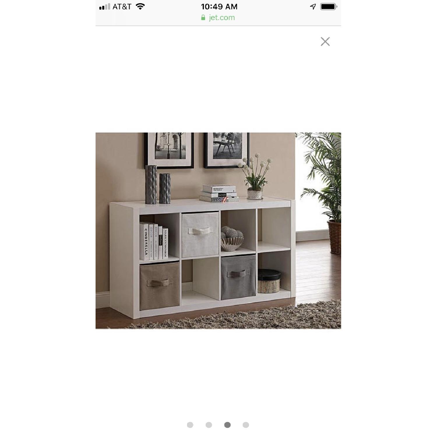 Ikea Kallax Shelving Unit w/ 4 Storage Boxes - image-2