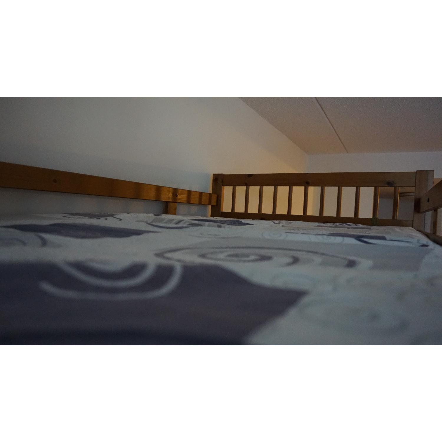 Ikea Twin Size Wood Loft Bed - image-2