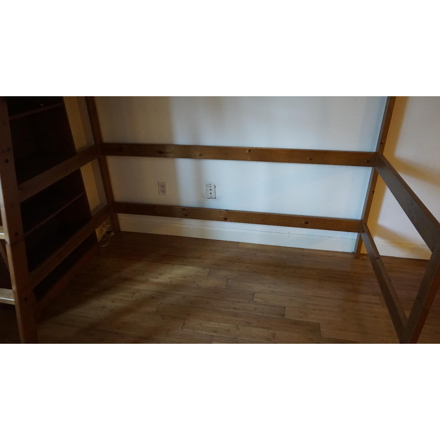 Ikea Twin Size Wood Loft Bed - image-3