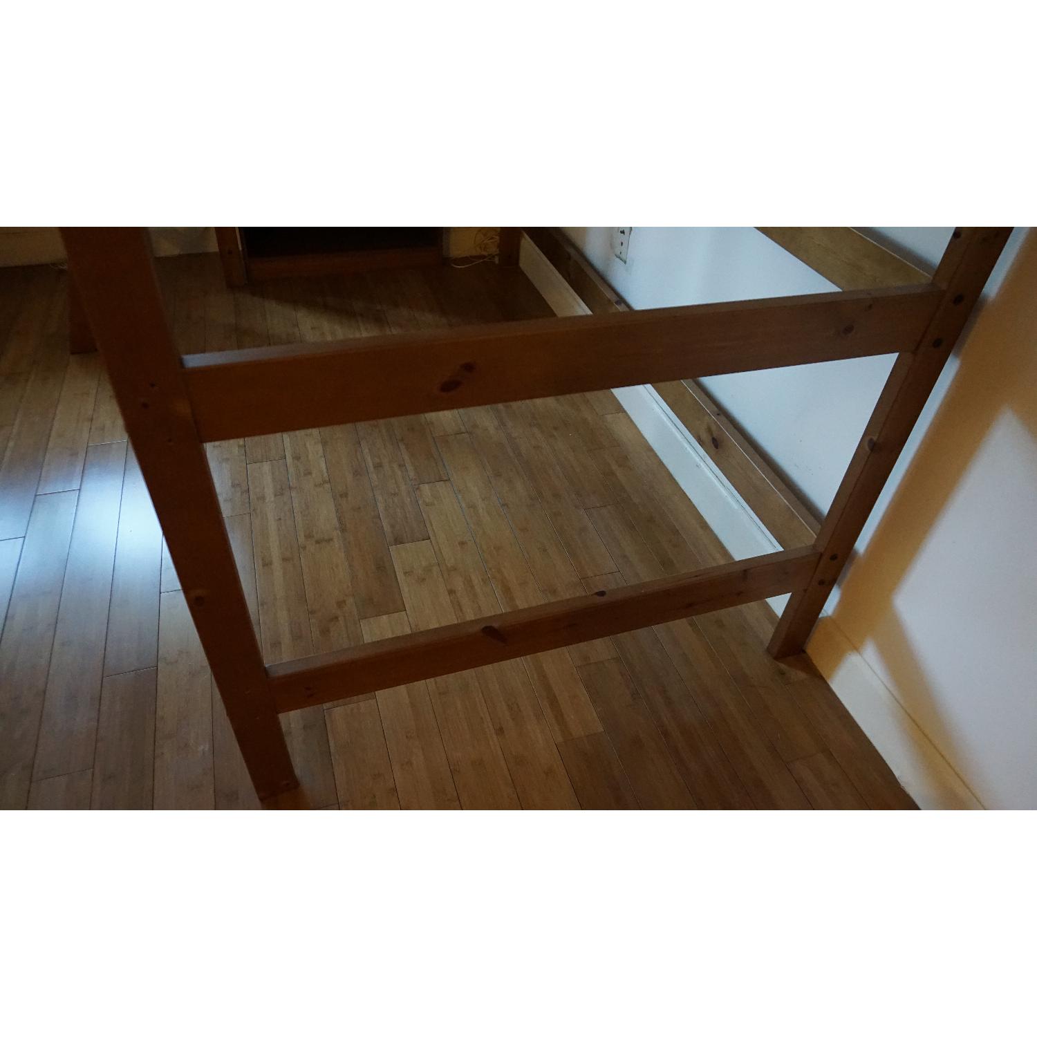 Ikea Twin Size Wood Loft Bed - image-4