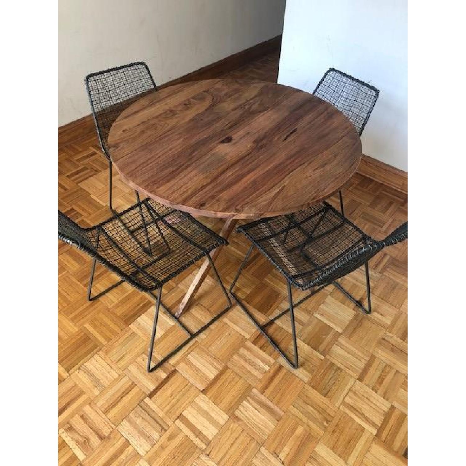 CB2 Reed Black Wire Chair - image-2