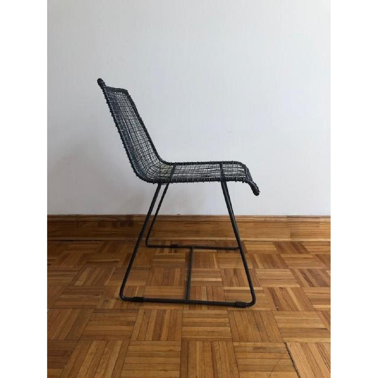 CB2 Reed Black Wire Chair - image-3
