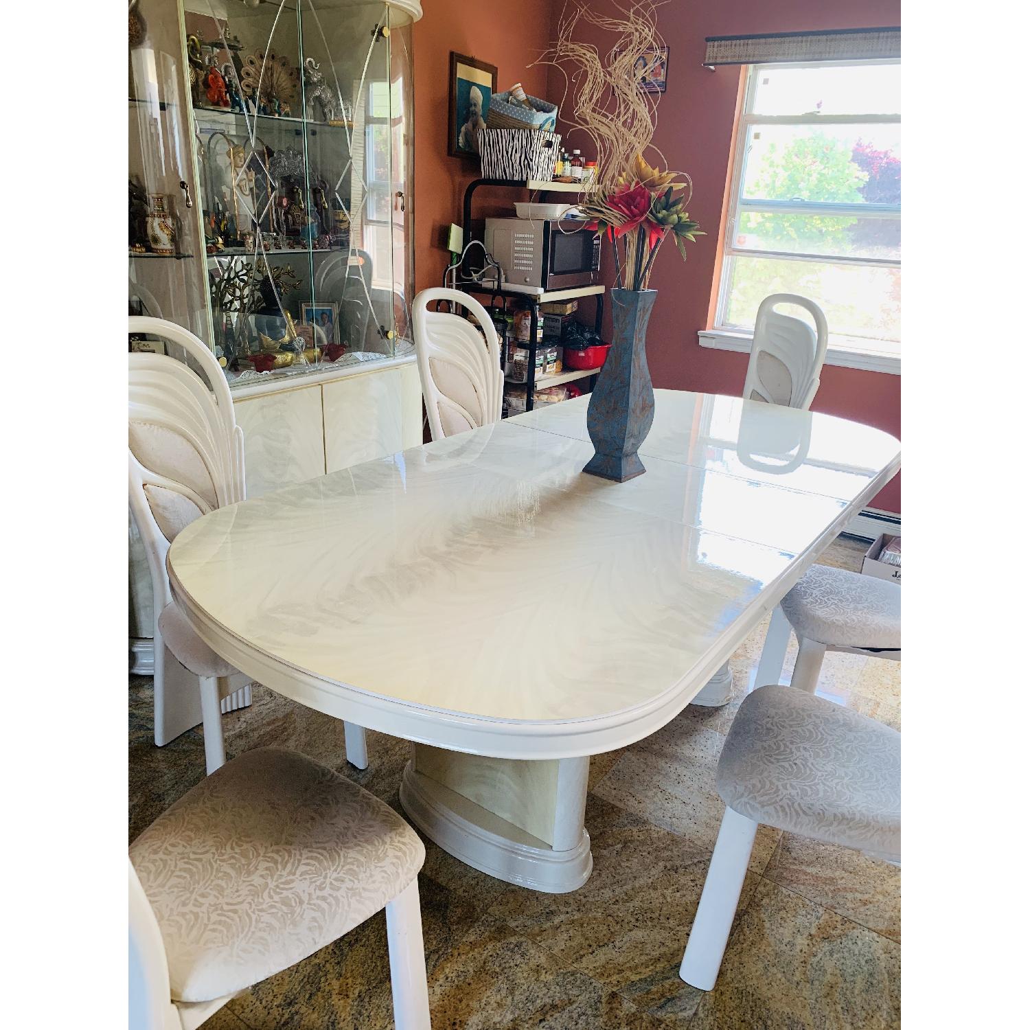 Jefferson Furniture White Expandable Dining Table - image-0