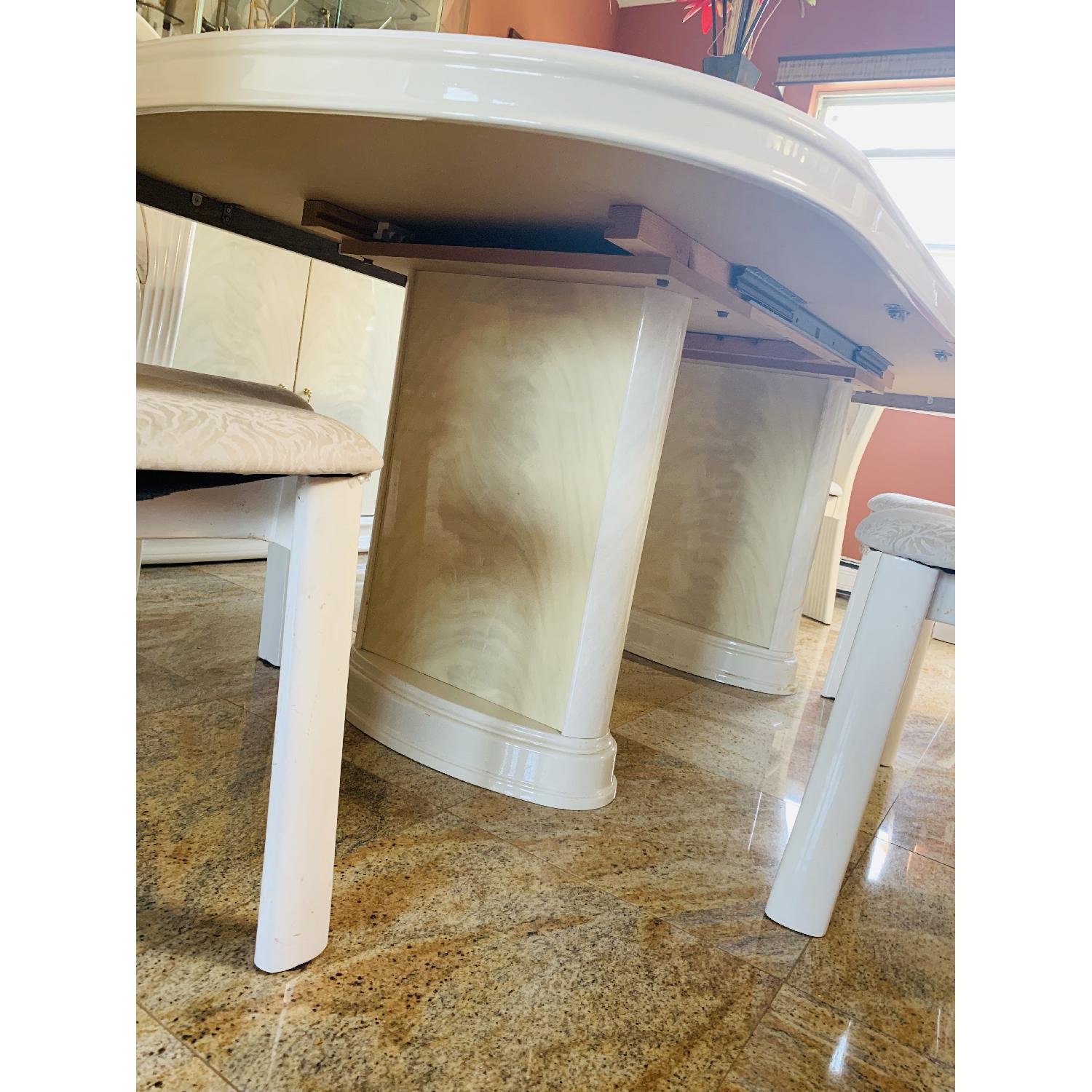 Jefferson Furniture White Expandable Dining Table - image-1