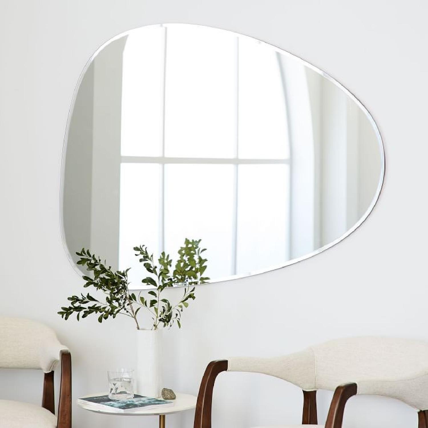 West Elm Frameless Asymmetrical Wall Mirror - image-1