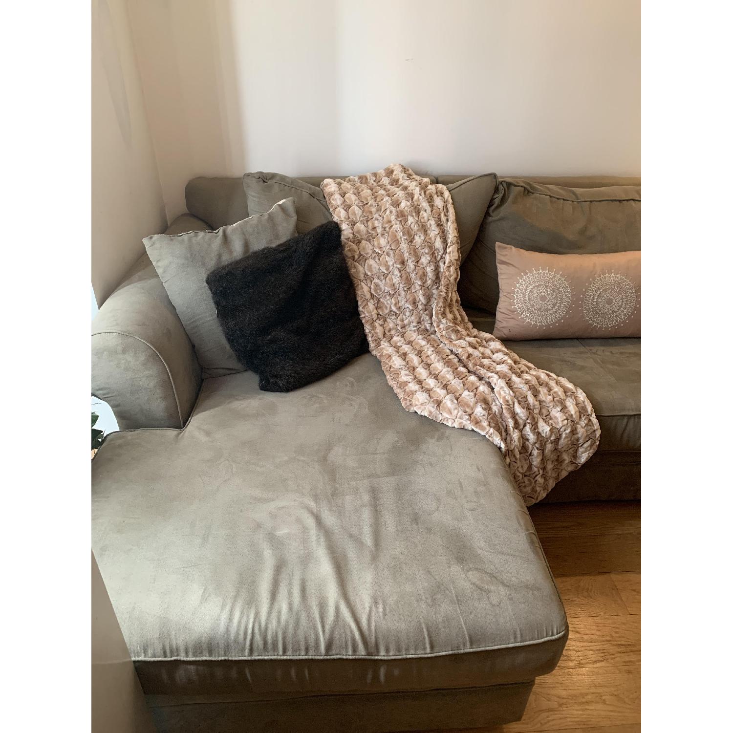 Bob's Sage Green Sectional Sofa - image-3