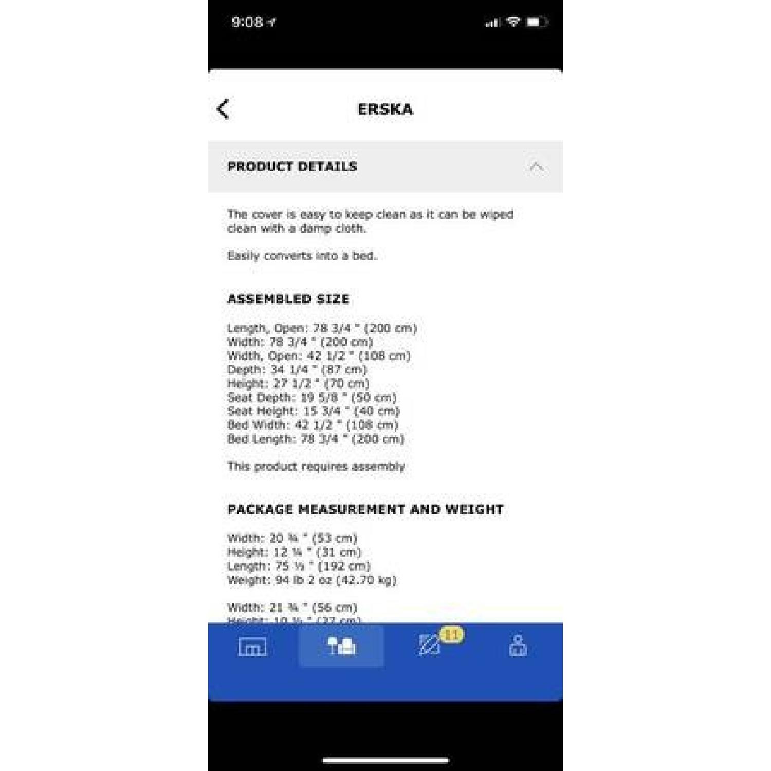 Ikea Erska Sleeper Sofa - image-2