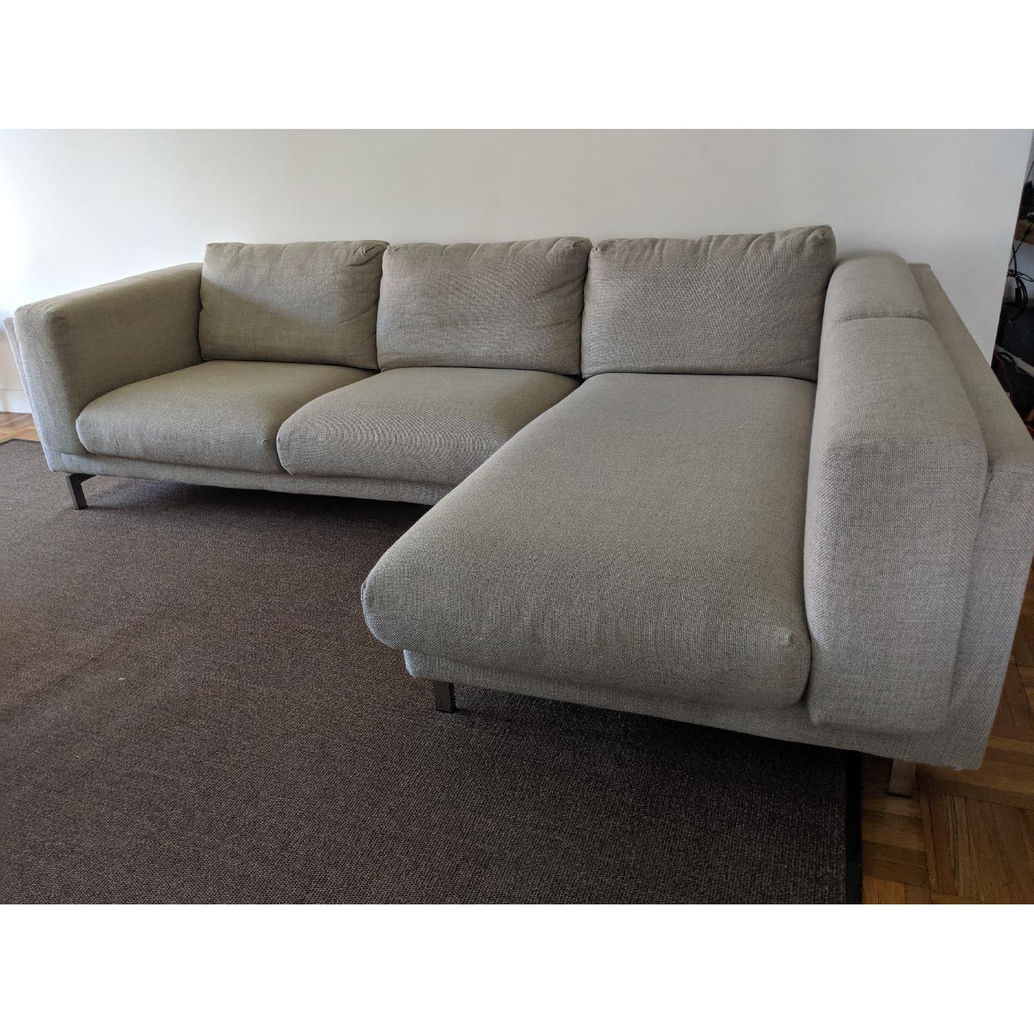 その他 IKEA NOCKEBY IKEA Nockeby Grey Sectional Sofa - AptDeco