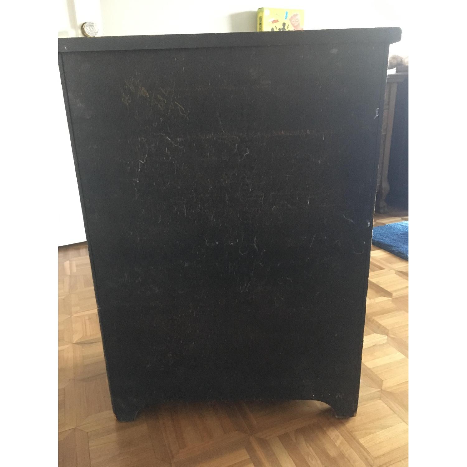 Antique Hand Painted Flowers Mother of Pearl Inlay Dresser - image-6