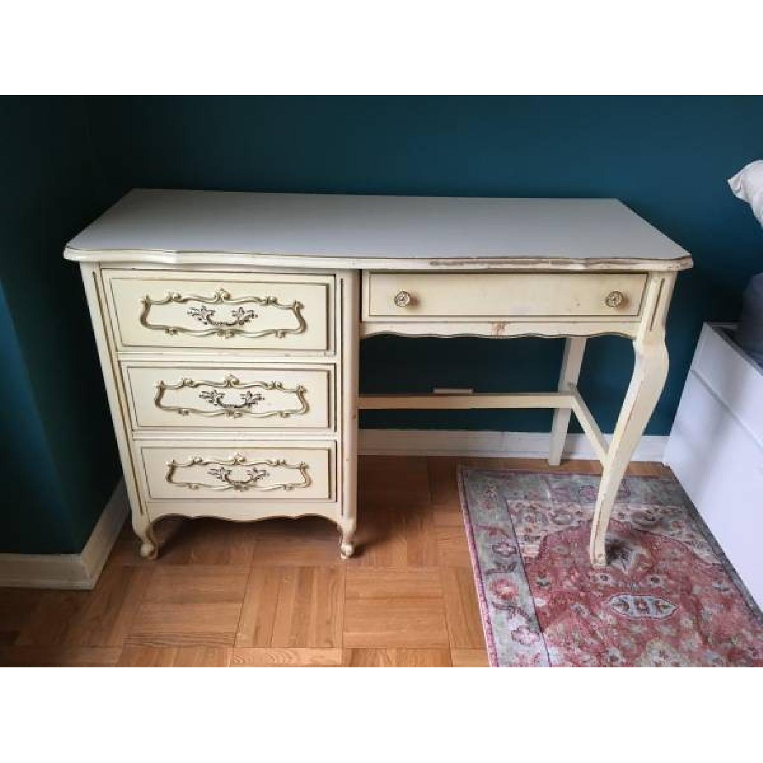 Antique White Desk - image-1