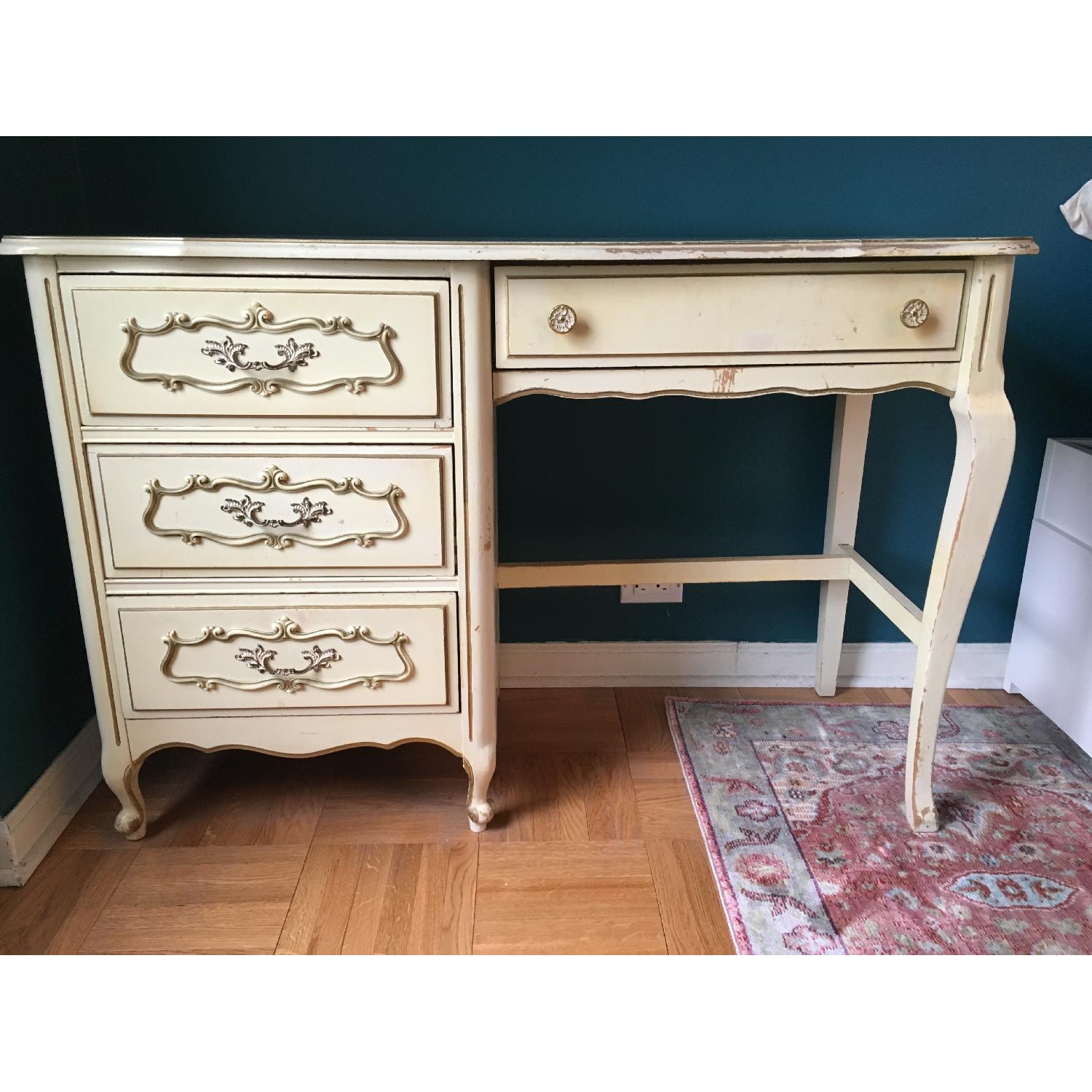 Antique White Desk - image-2