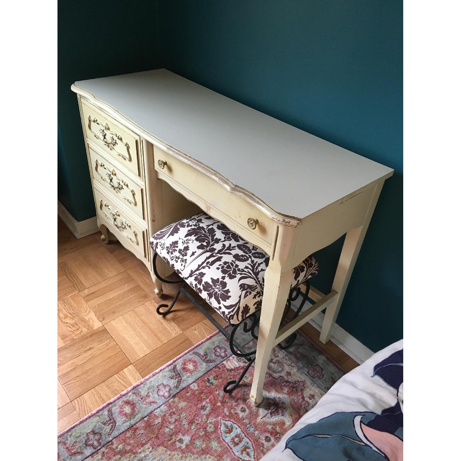 Antique White Desk - image-3