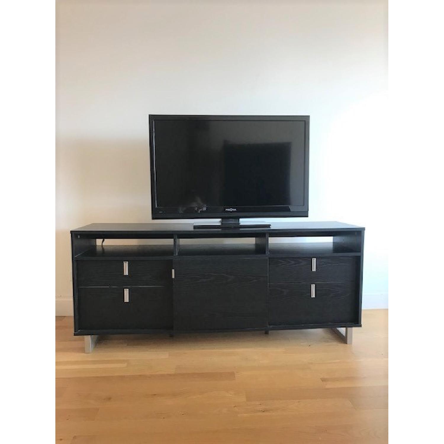 Uber Modern Black TV Stand - image-1