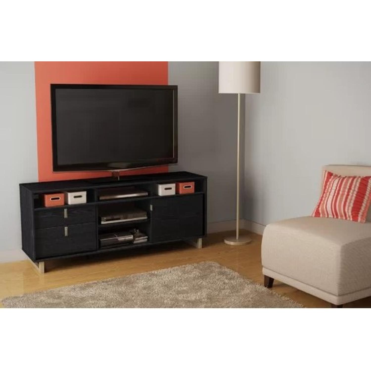 Uber Modern Black TV Stand - image-2
