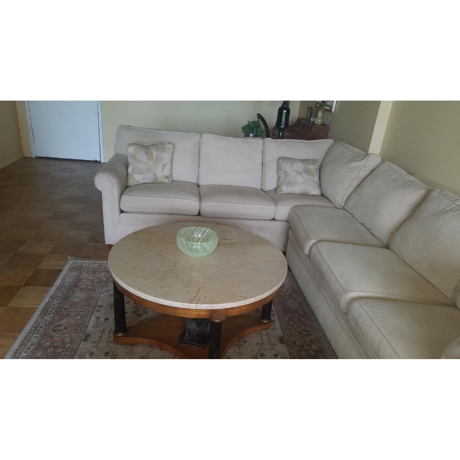 Ethan Allen L-Shaped Sectional Sofa - image-3