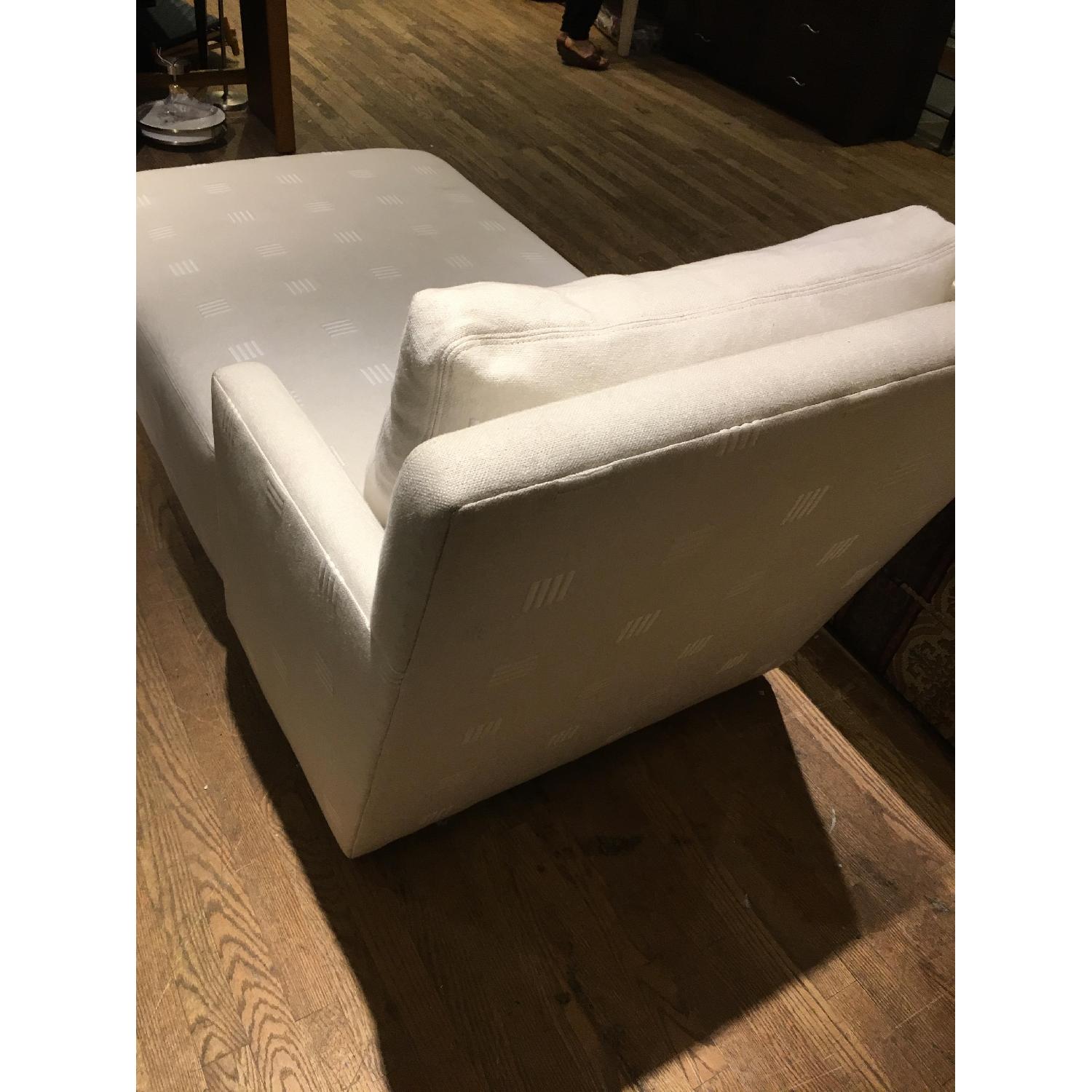 Custom Chaise Lounge in Textured Fabric - image-4