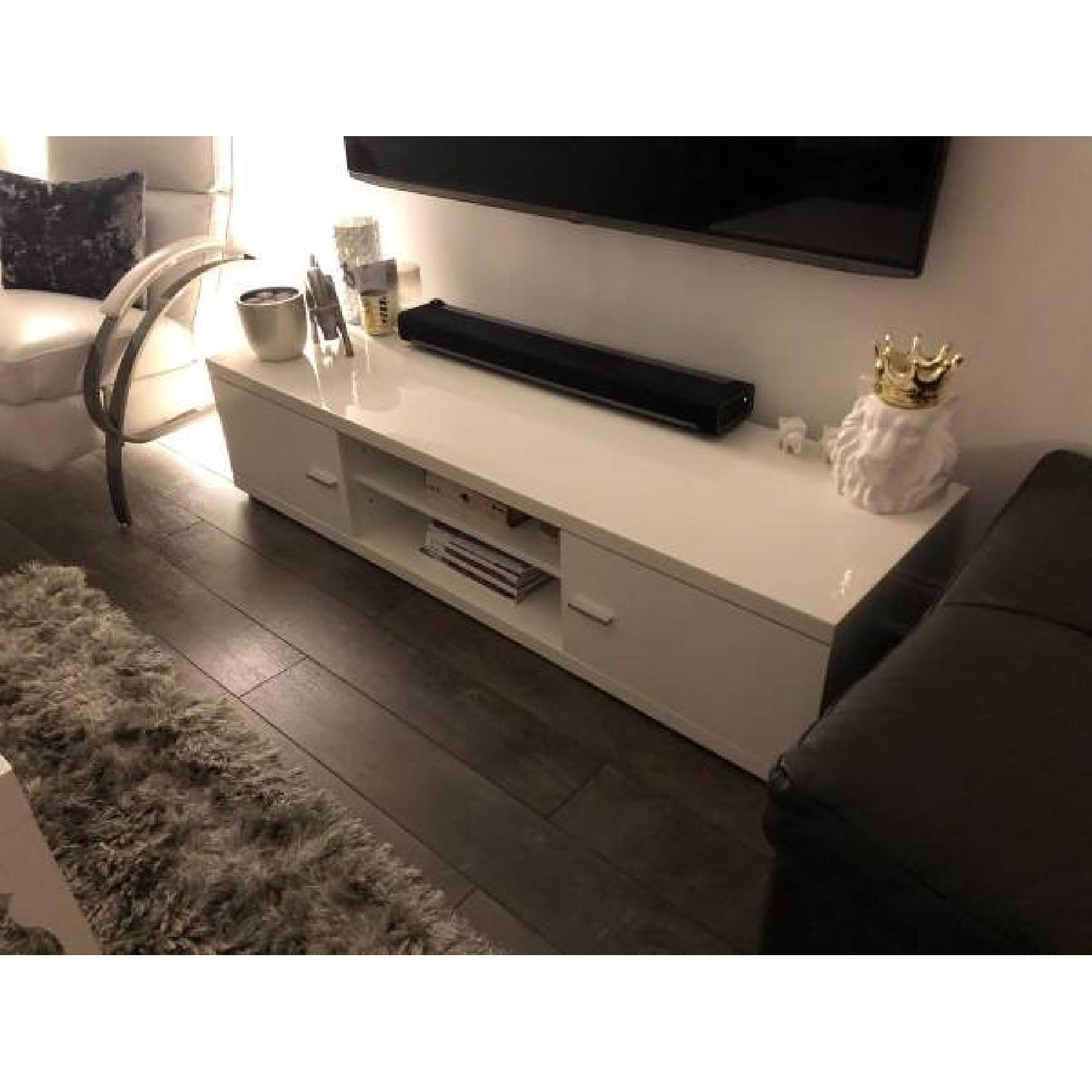 Modani IVY Modern TV Console w/ Cabinet & Shelves - image-2