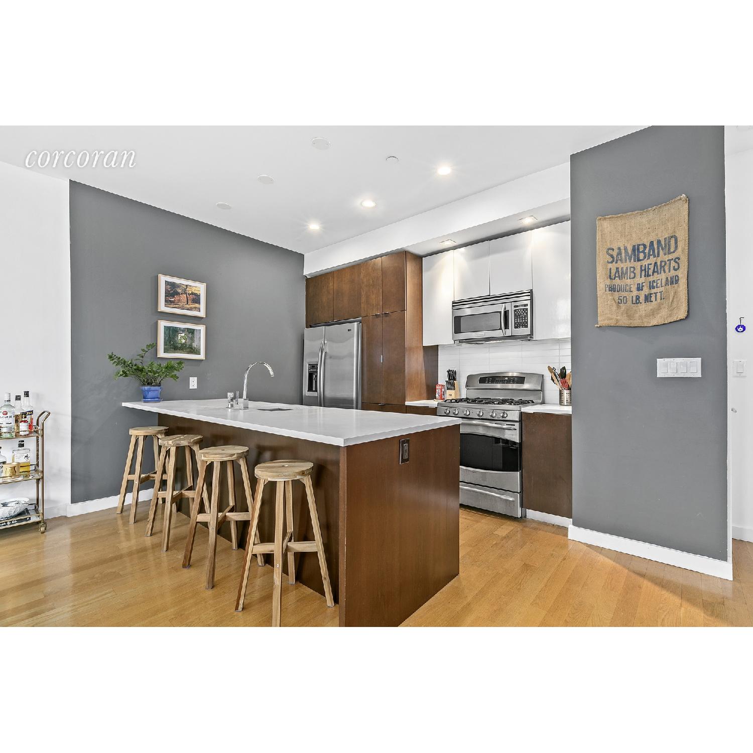 Ikea Wood Bar Stools - image-1