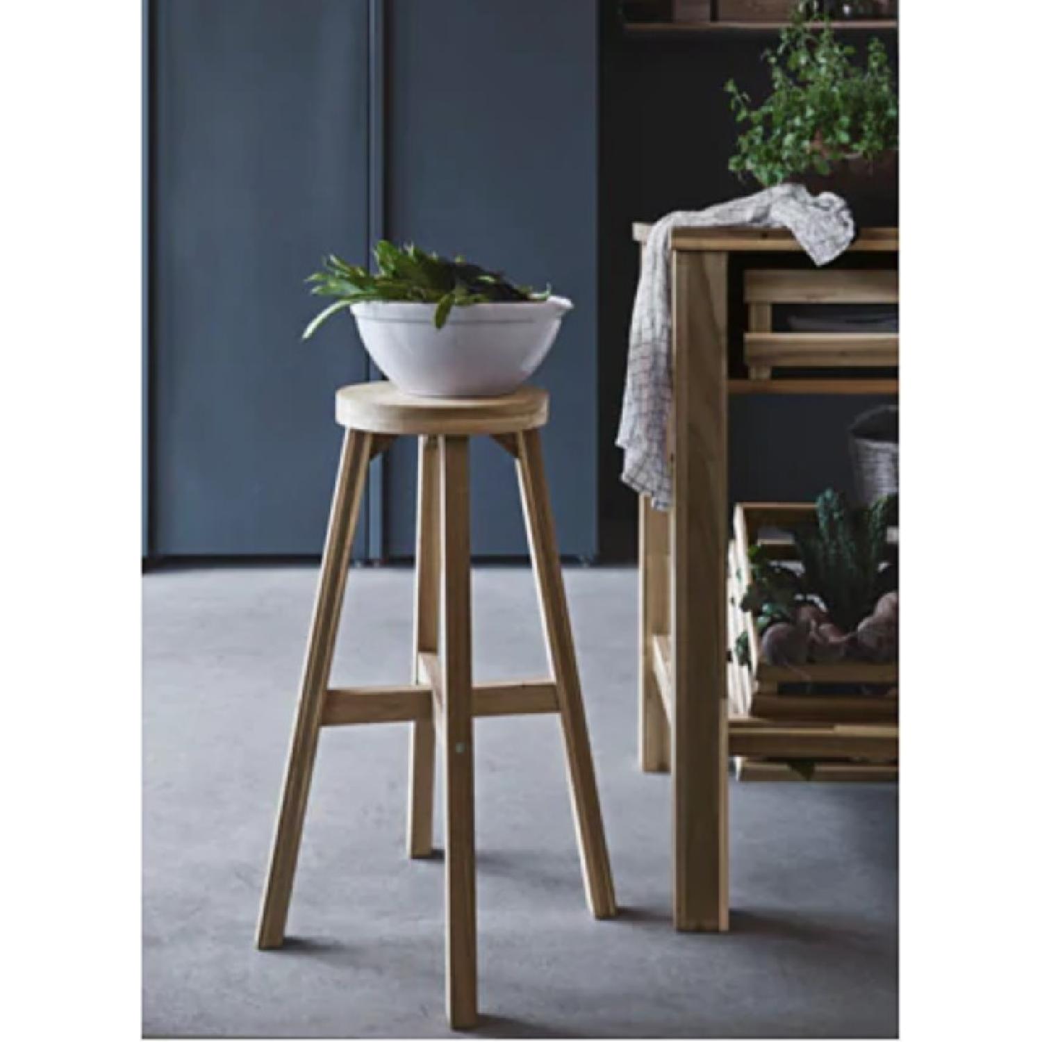 Ikea Wood Bar Stools - image-2