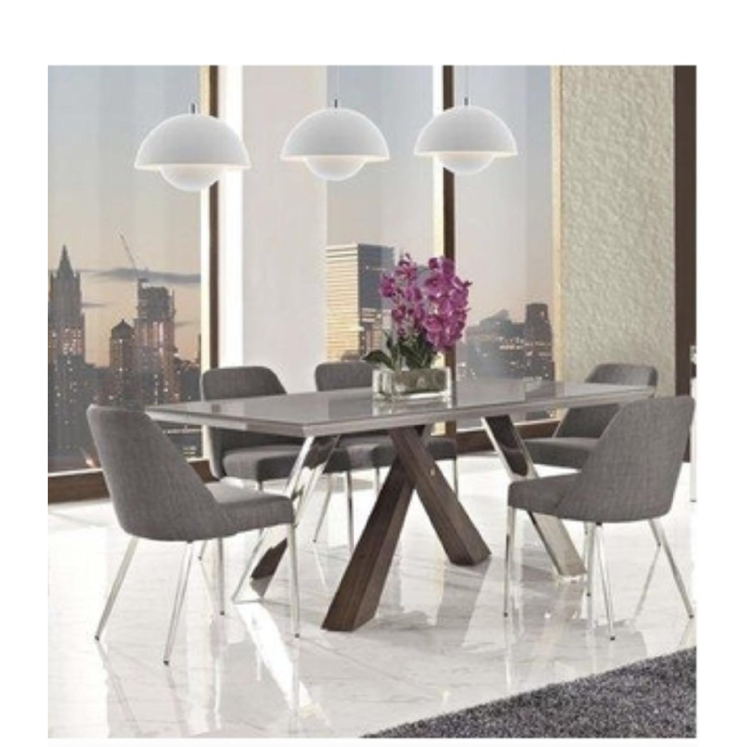 Wade Logan Link Dining Table w/ 8 Chairs - image-1
