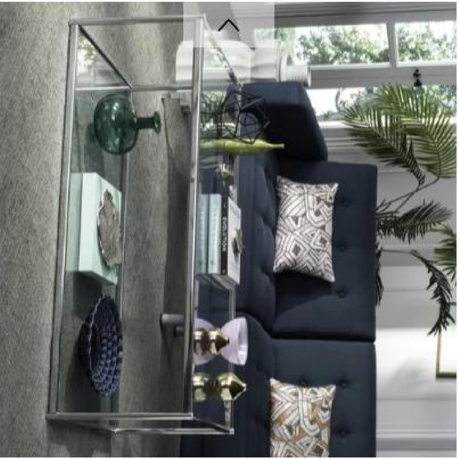 Wade Logan Chrome & Glass Coffee Table - image-3