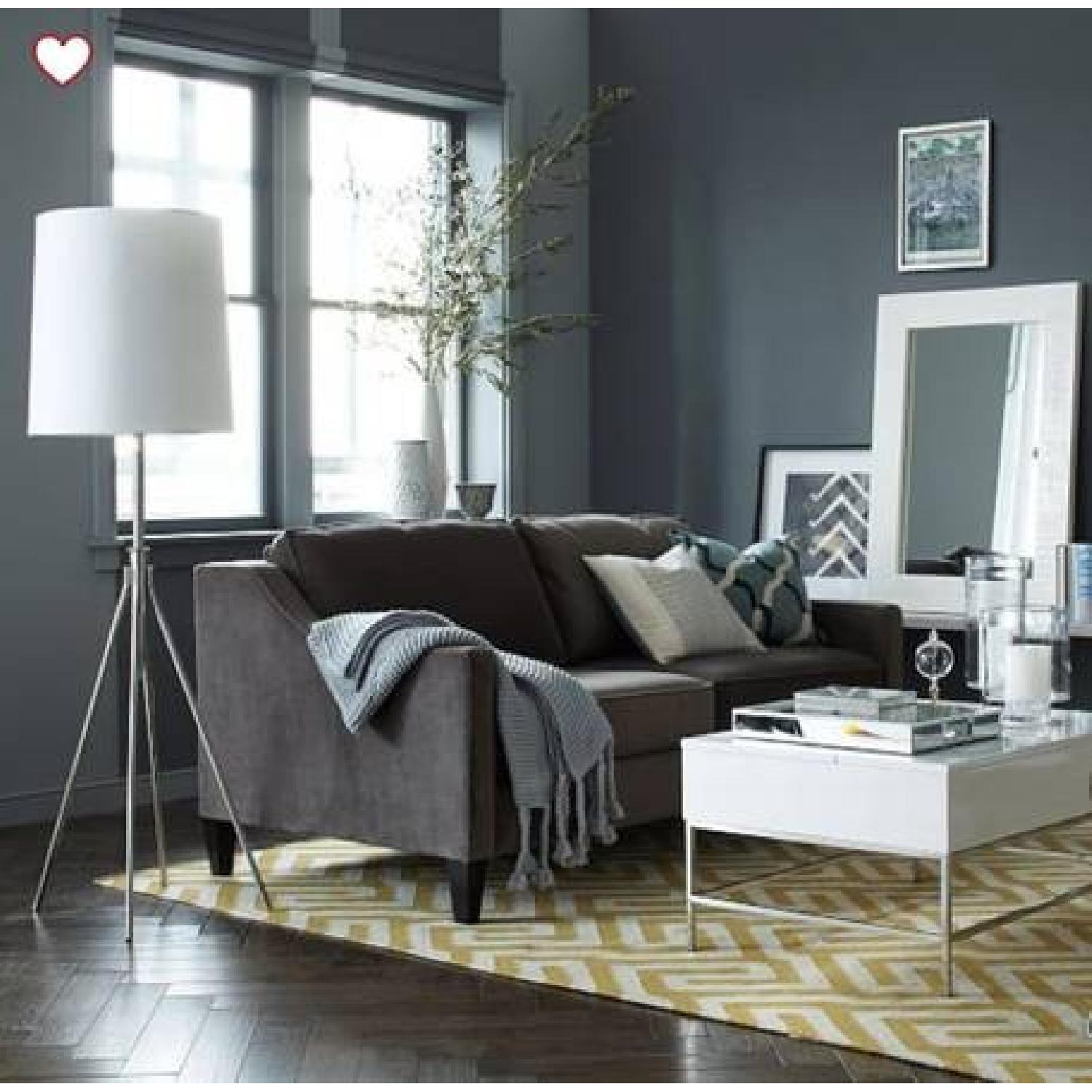 West Elm Adjustable Metal Floor Lamp in Polished Nickel - image-3