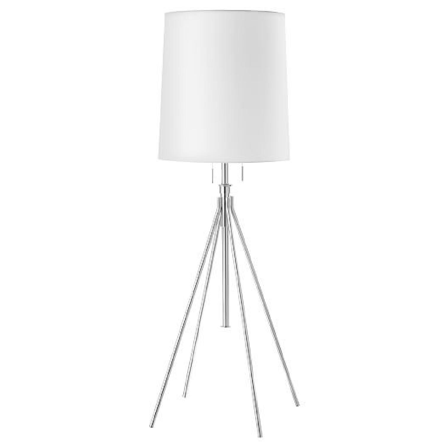 West Elm Adjustable Metal Floor Lamp in Polished Nickel - image-0
