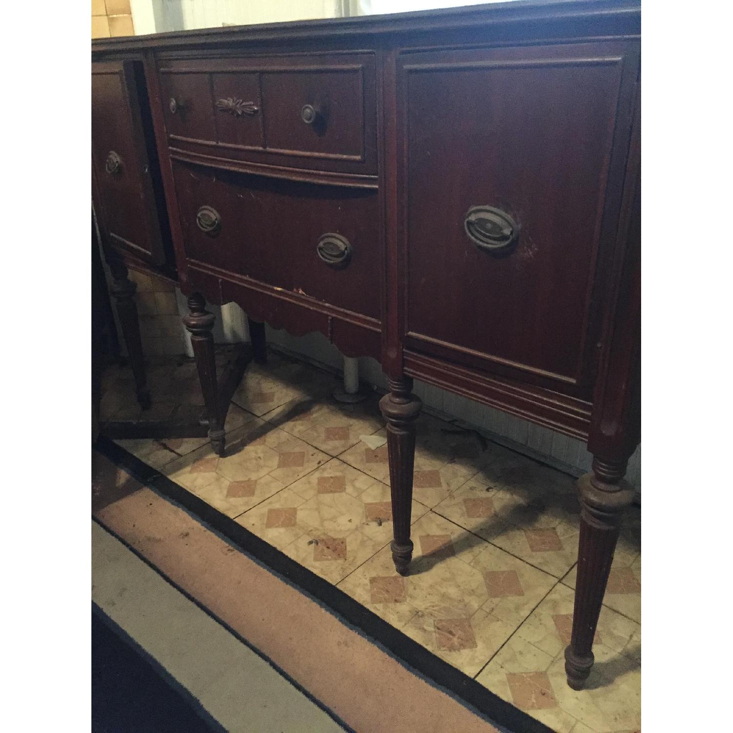 Antique Buffet Table - image-3