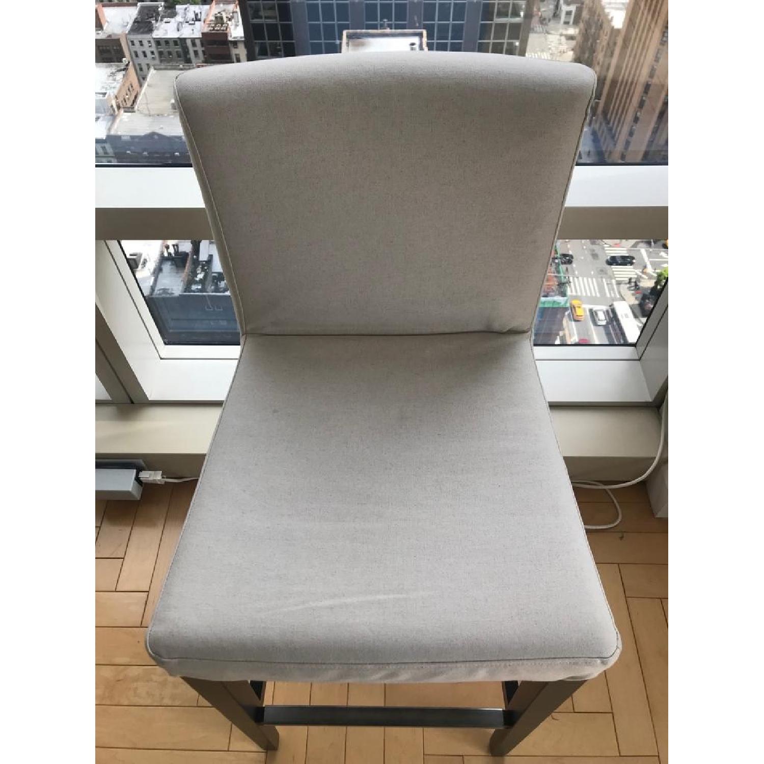 Ikea Henriksdal Bar Stools w/ Backrest in Linneyrd Neutral - image-5