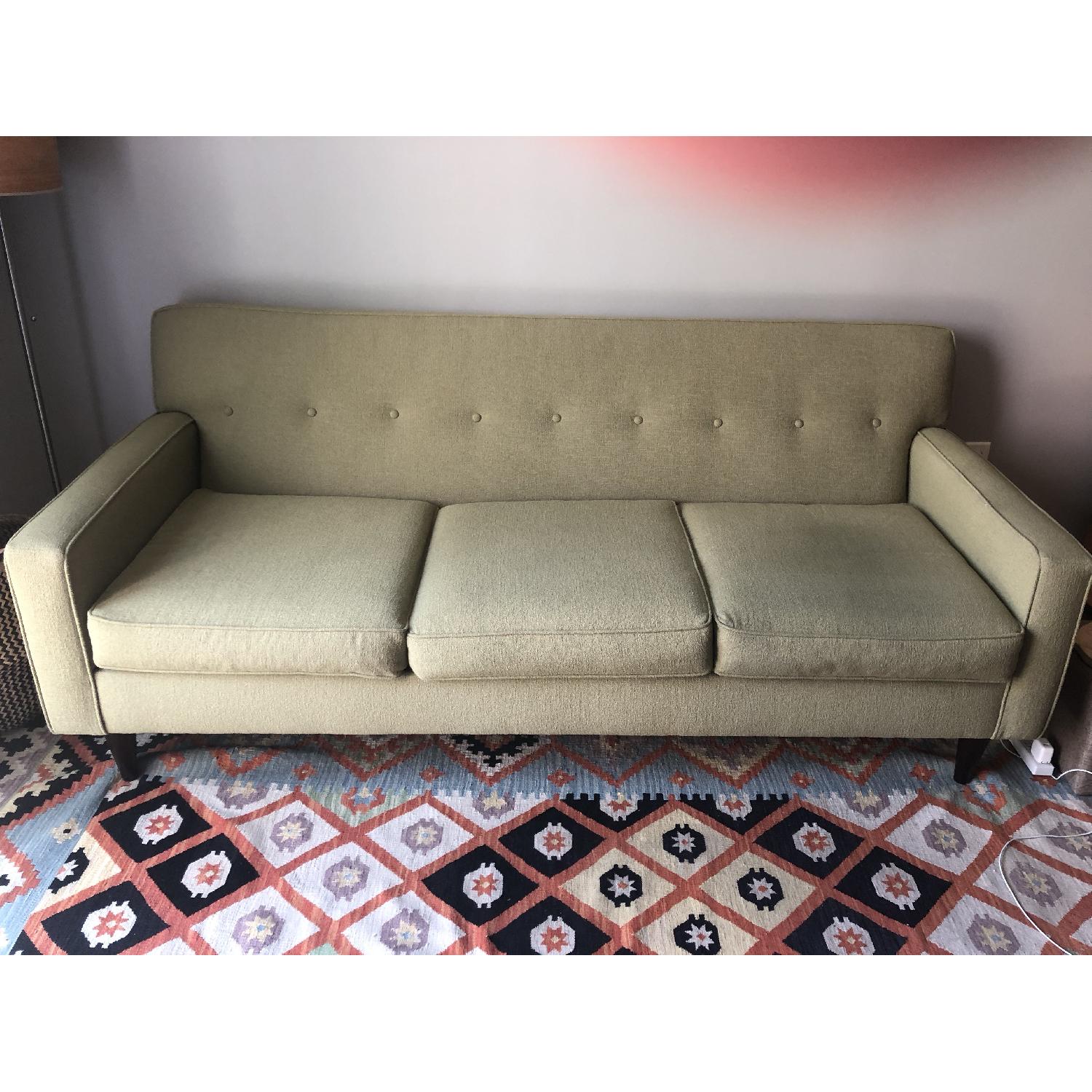 Macy's Corona Retro Green Sofa - image-1
