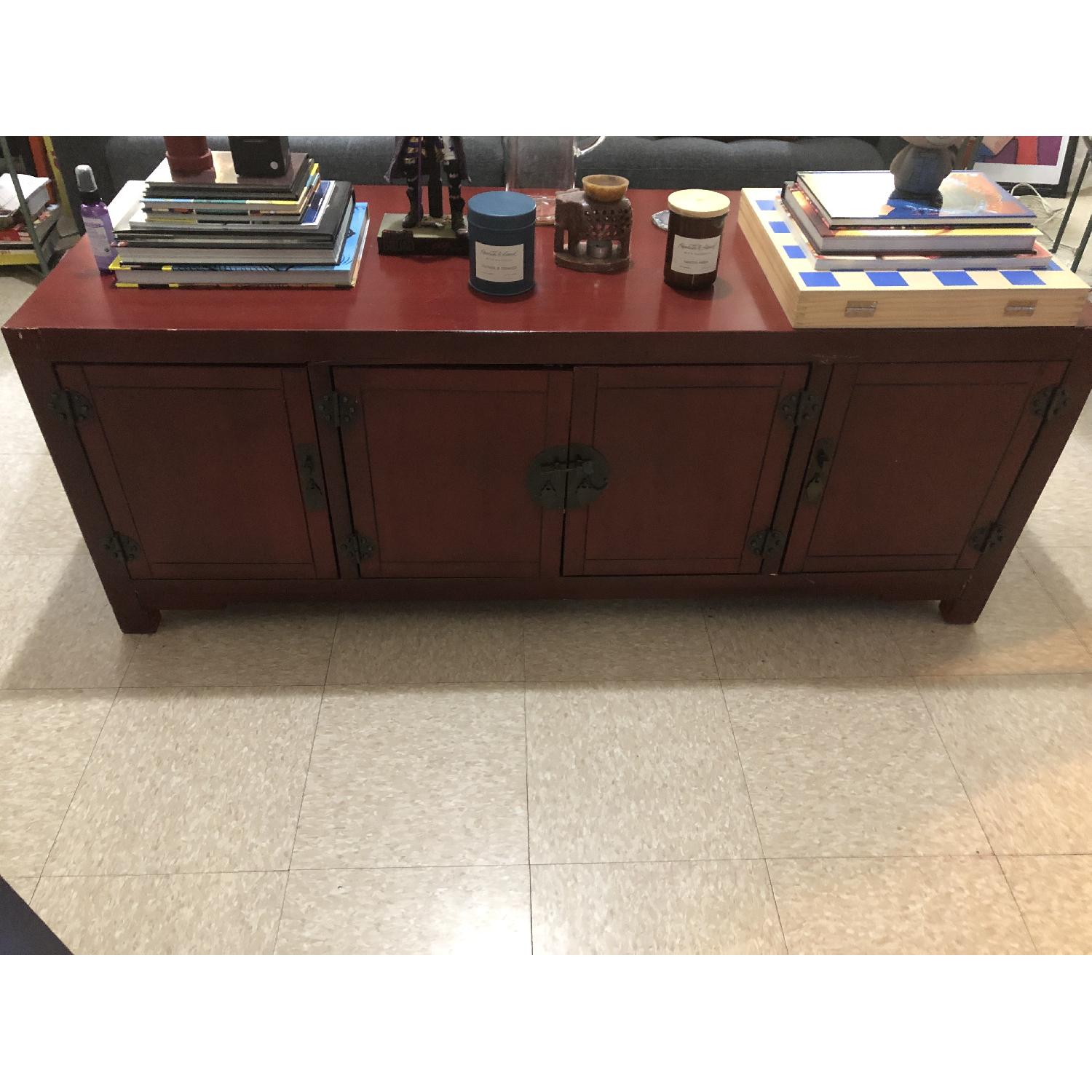 Pier 1 Mei Antique Red Media Console - image-10
