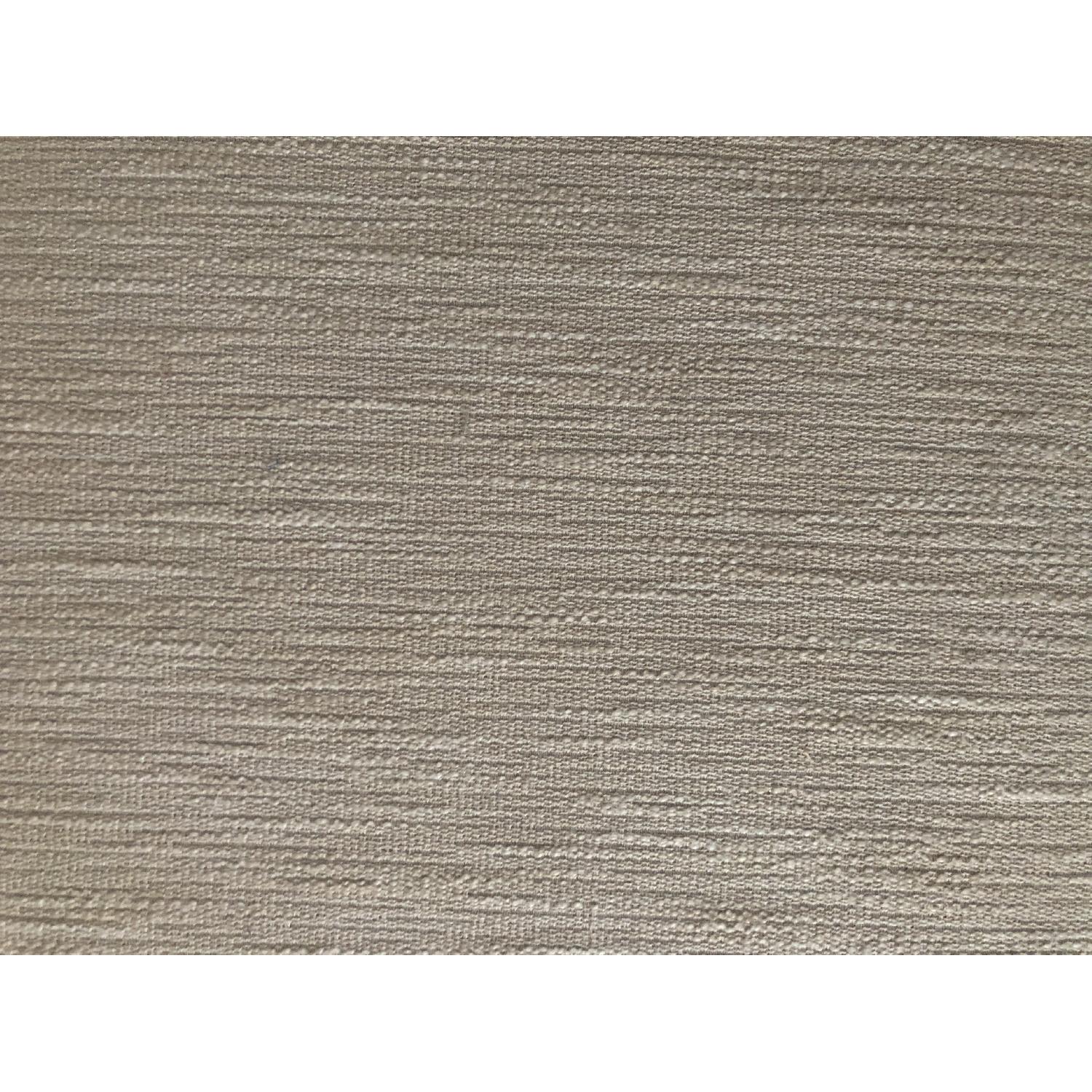Crate & Barrel Barrett Storage Ottoman w/ Coconut Fabric - image-3