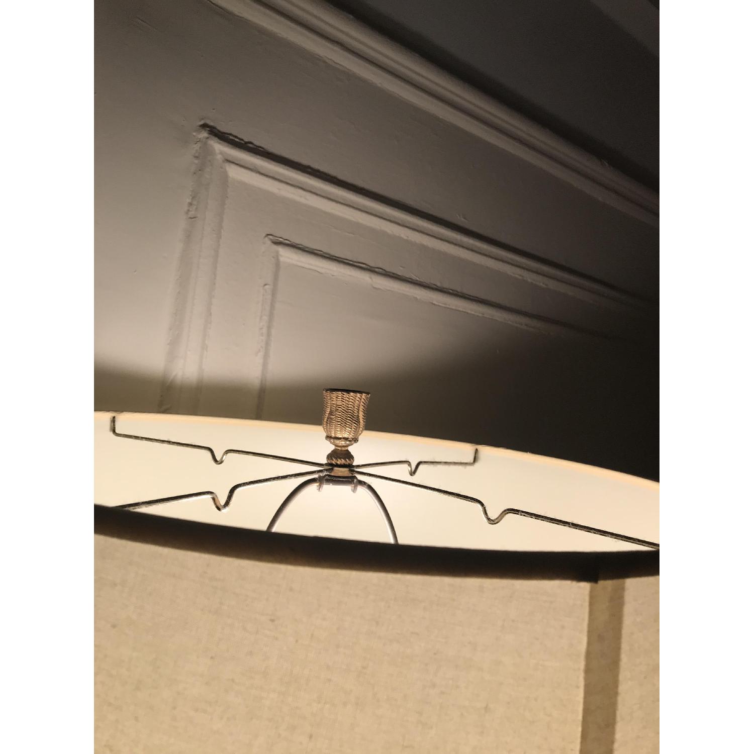 Repurposed Vintage Brass Torchiere Floor Lamp - image-3