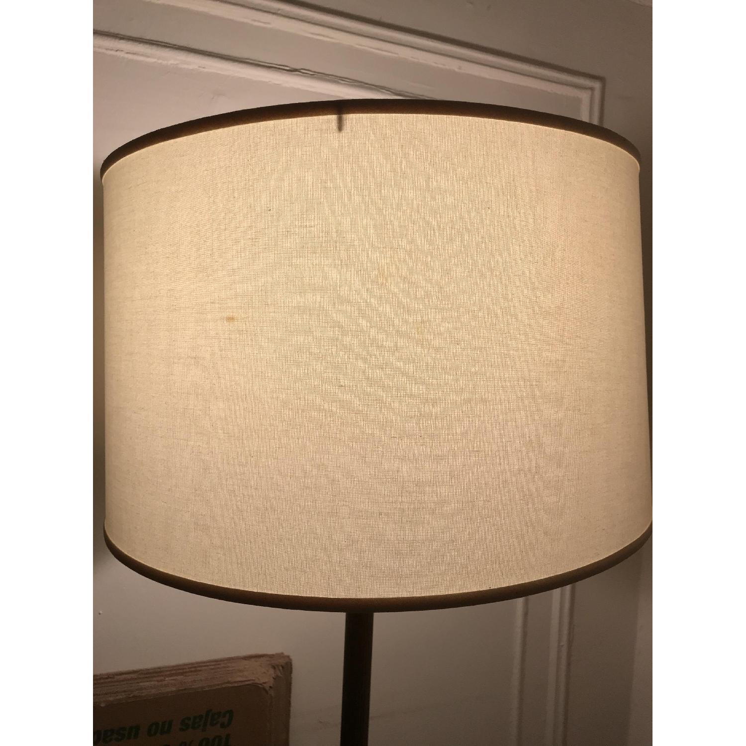 Repurposed Vintage Brass Torchiere Floor Lamp - image-5