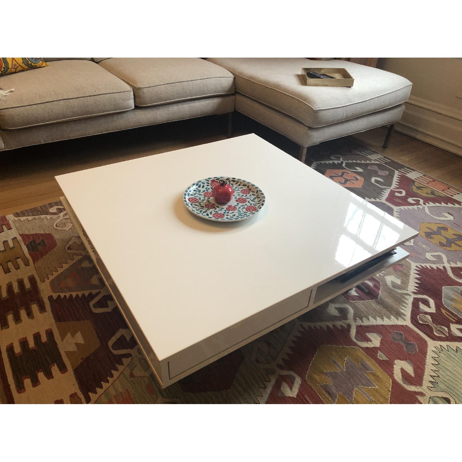 Ikea White Square Coffee Table - image-1